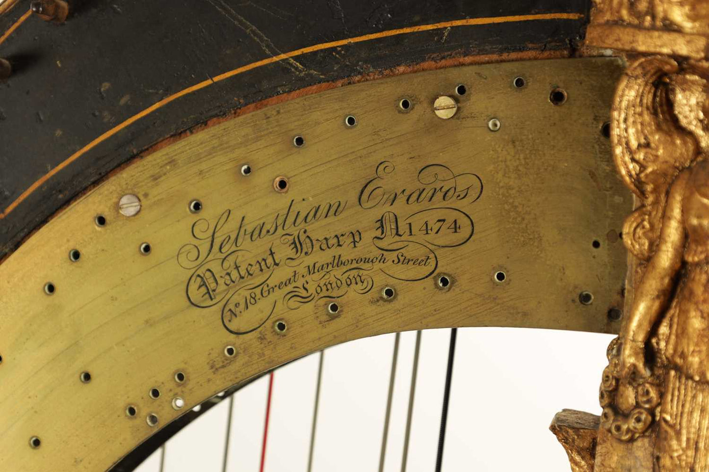 Late 18th Century Harp by Sebastian Erards C.1790-1805