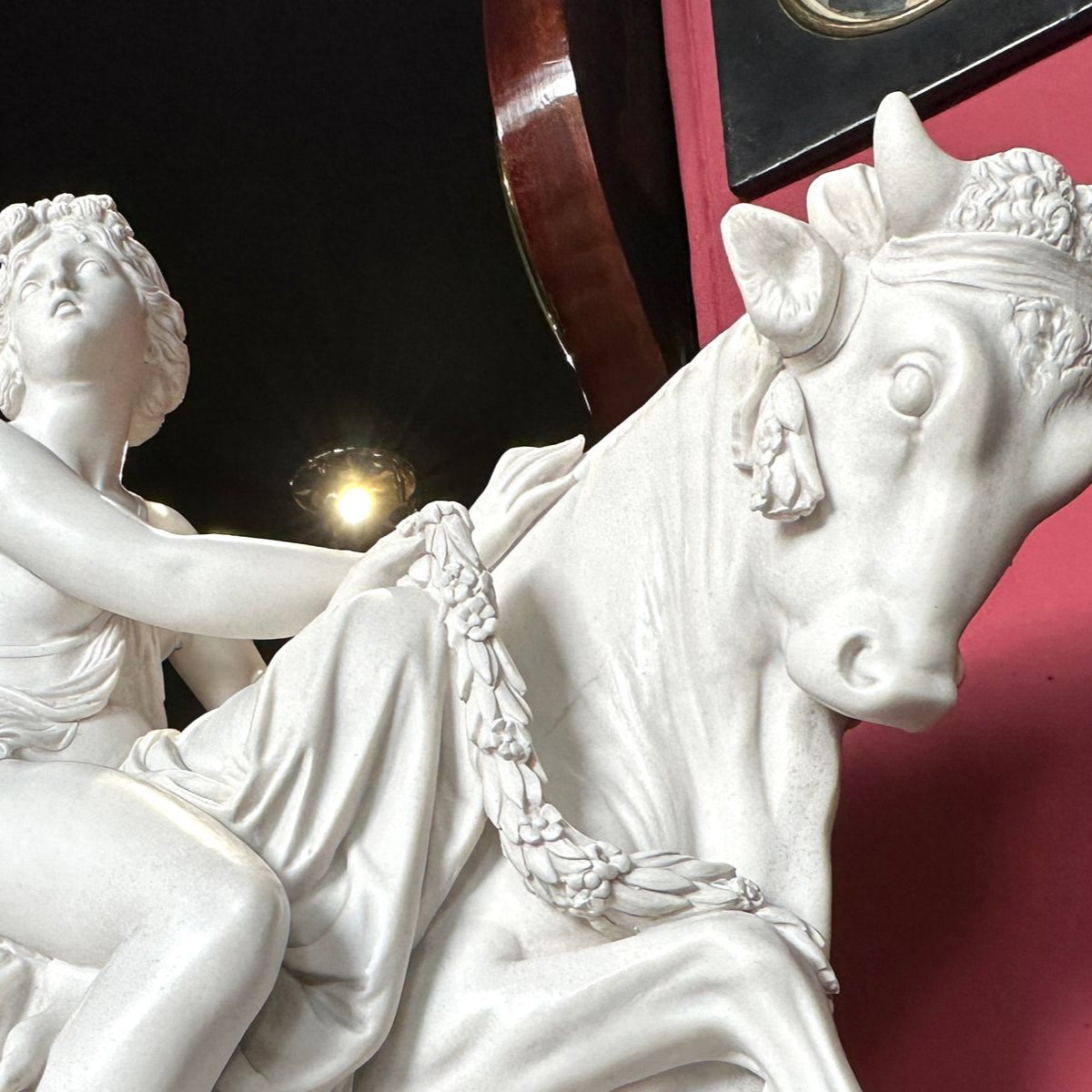 Europa & Bull Marble Statuette