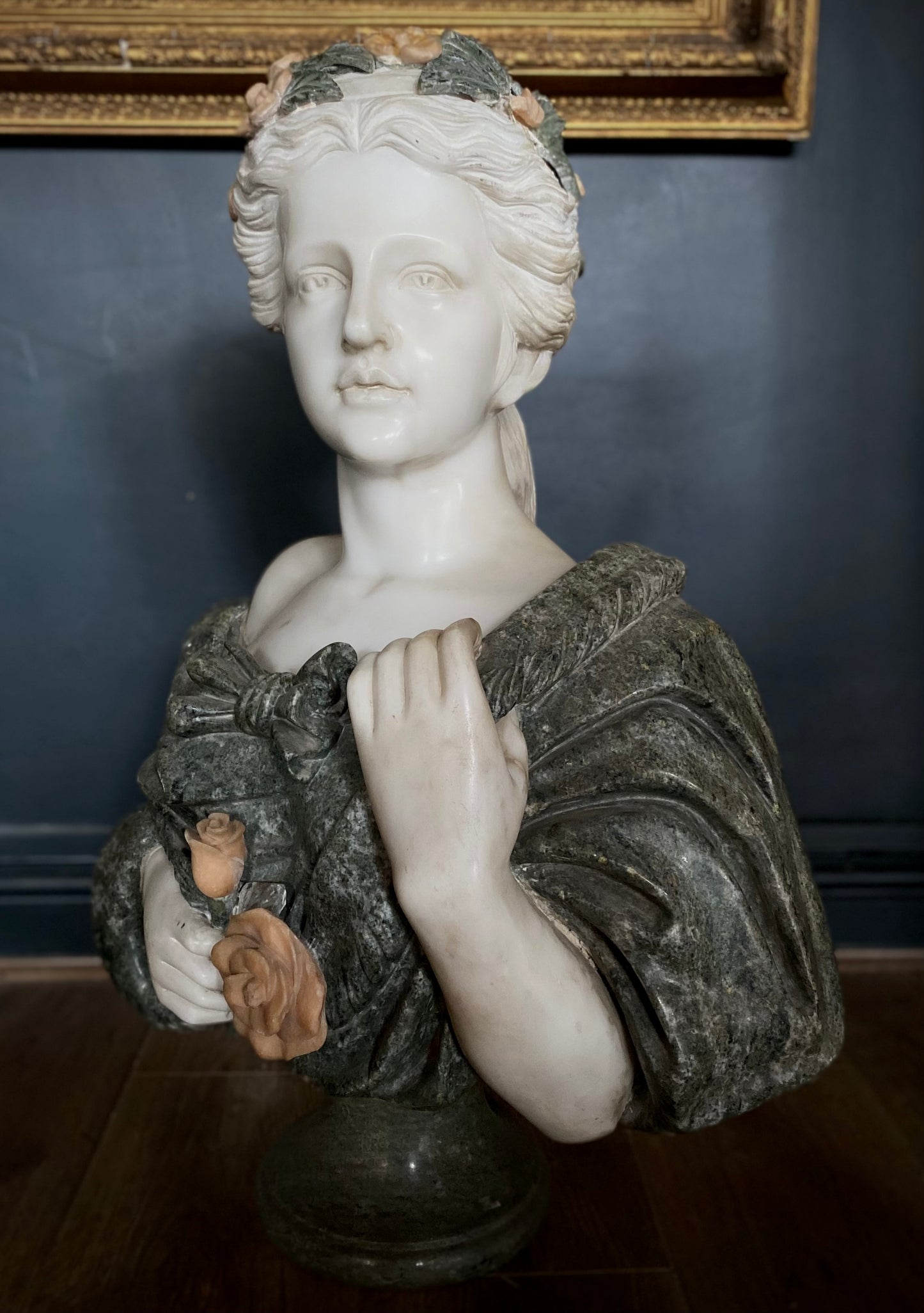Marble Bust of Lady C.19th Century