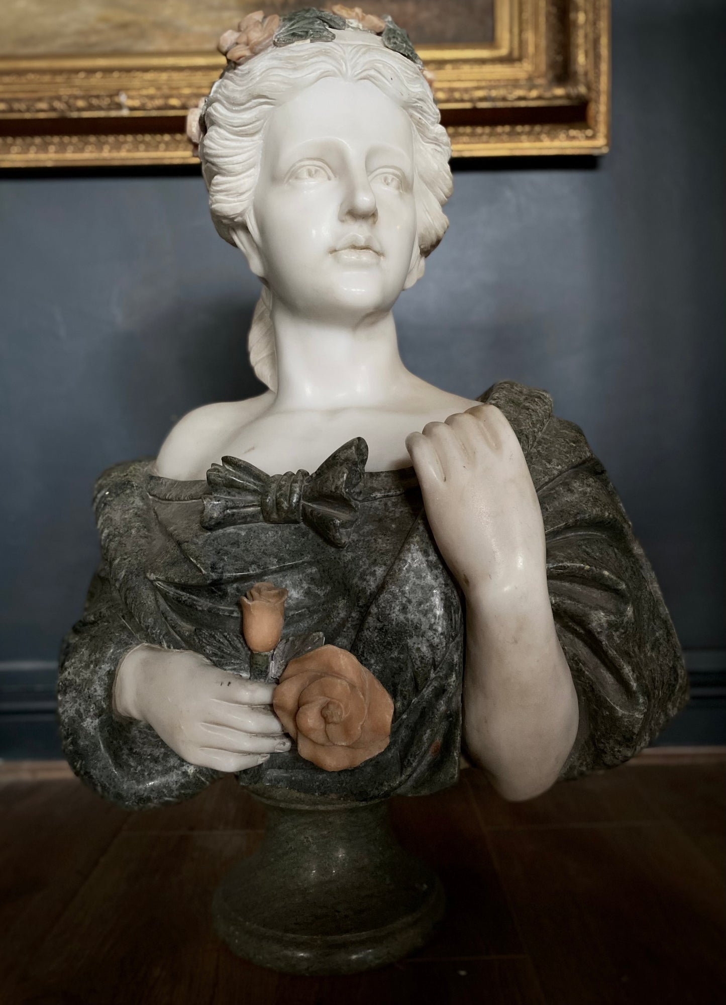 Marble Bust of Lady C.19th Century