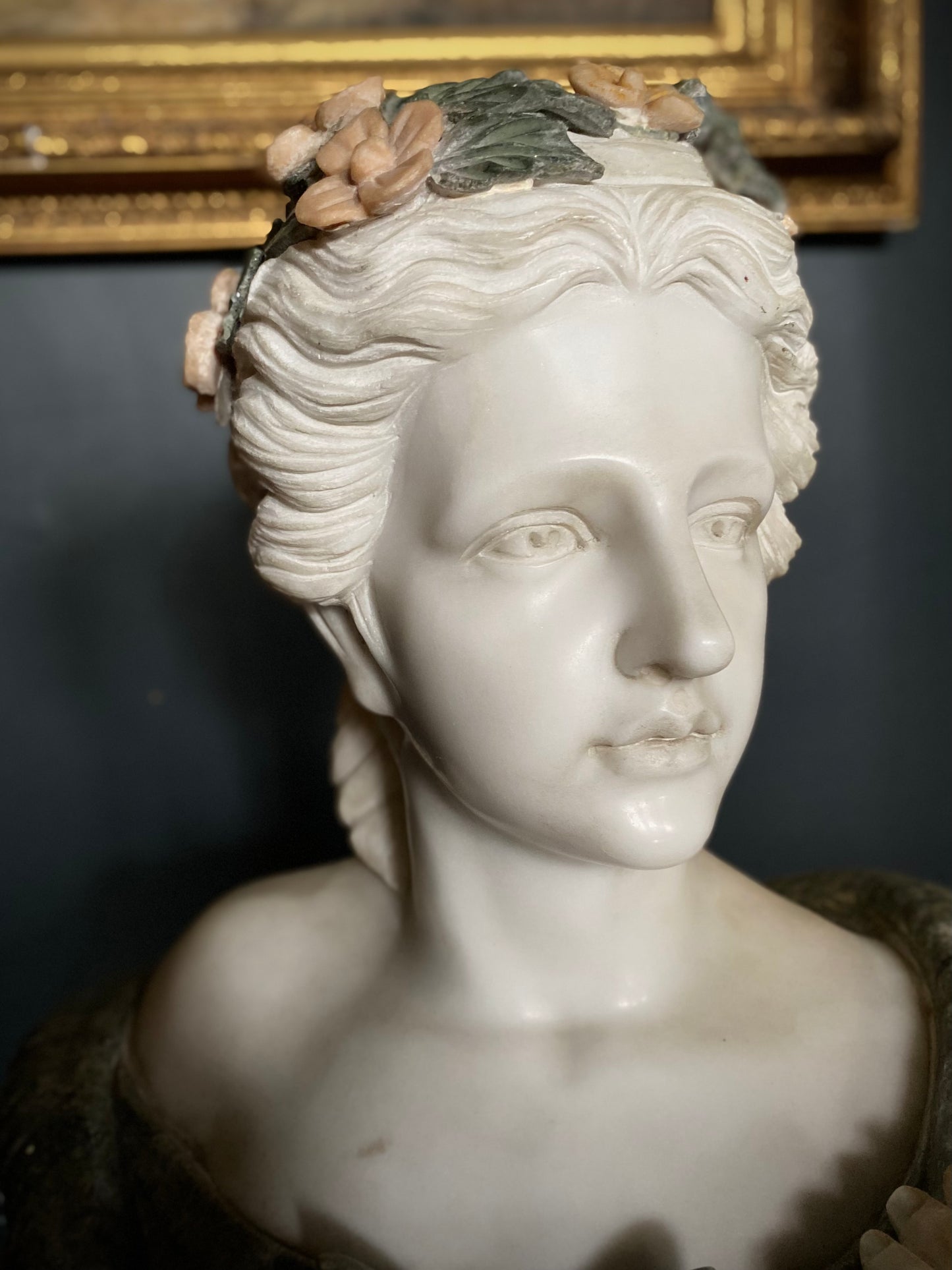 Marble Bust of Lady C.19th Century