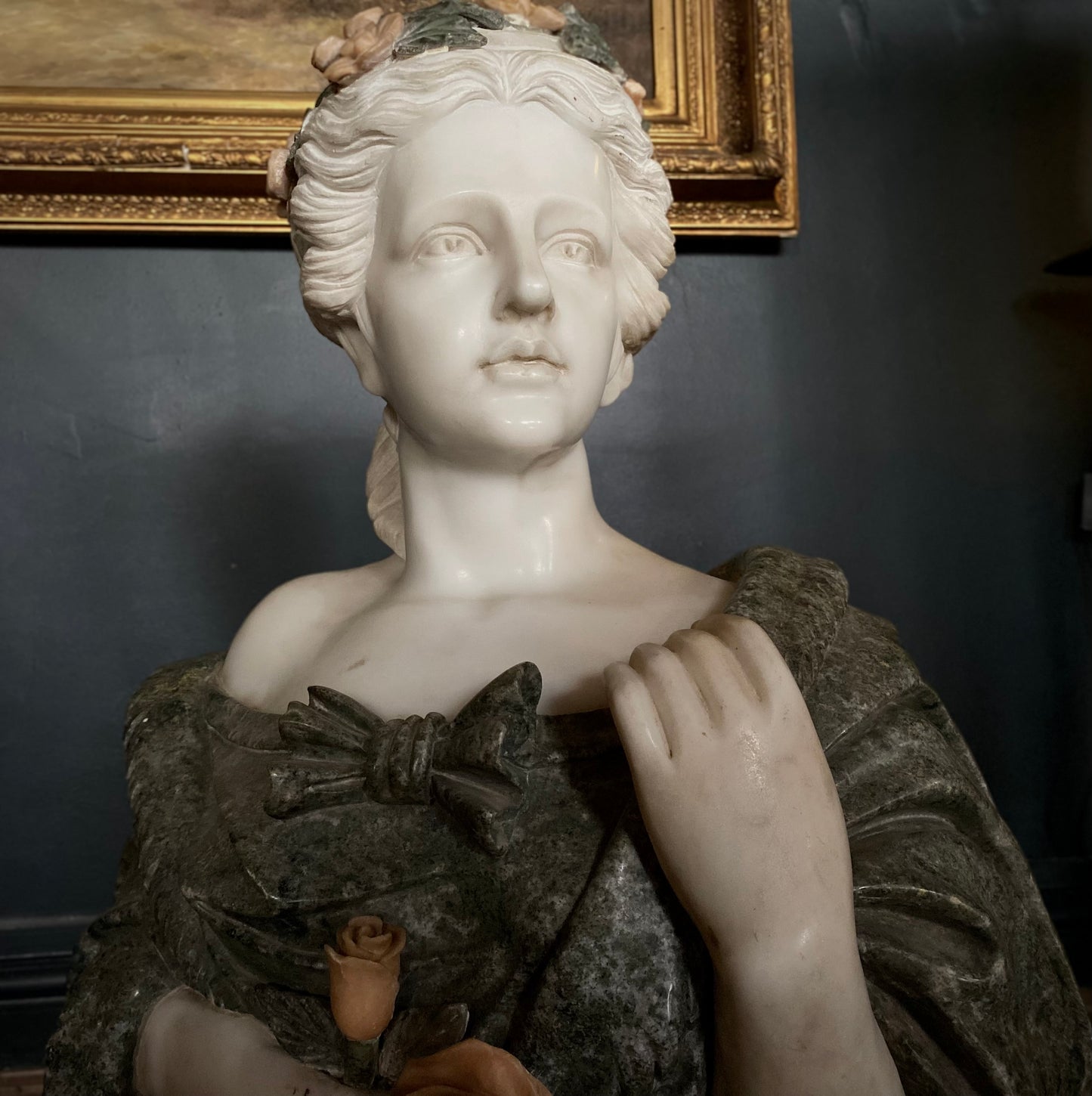 Marble Bust of Lady C.19th Century