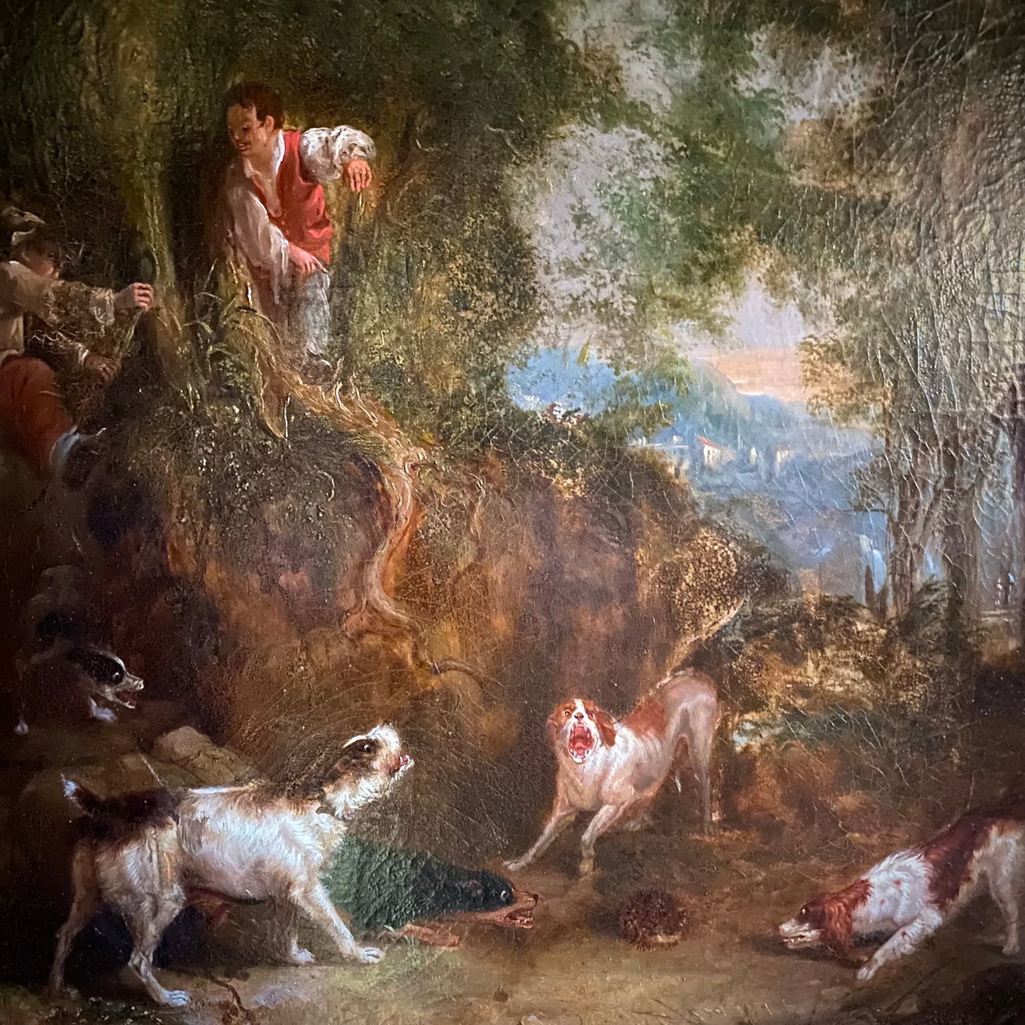'A Hedgehog Hunt' Attributed to Charles Towne