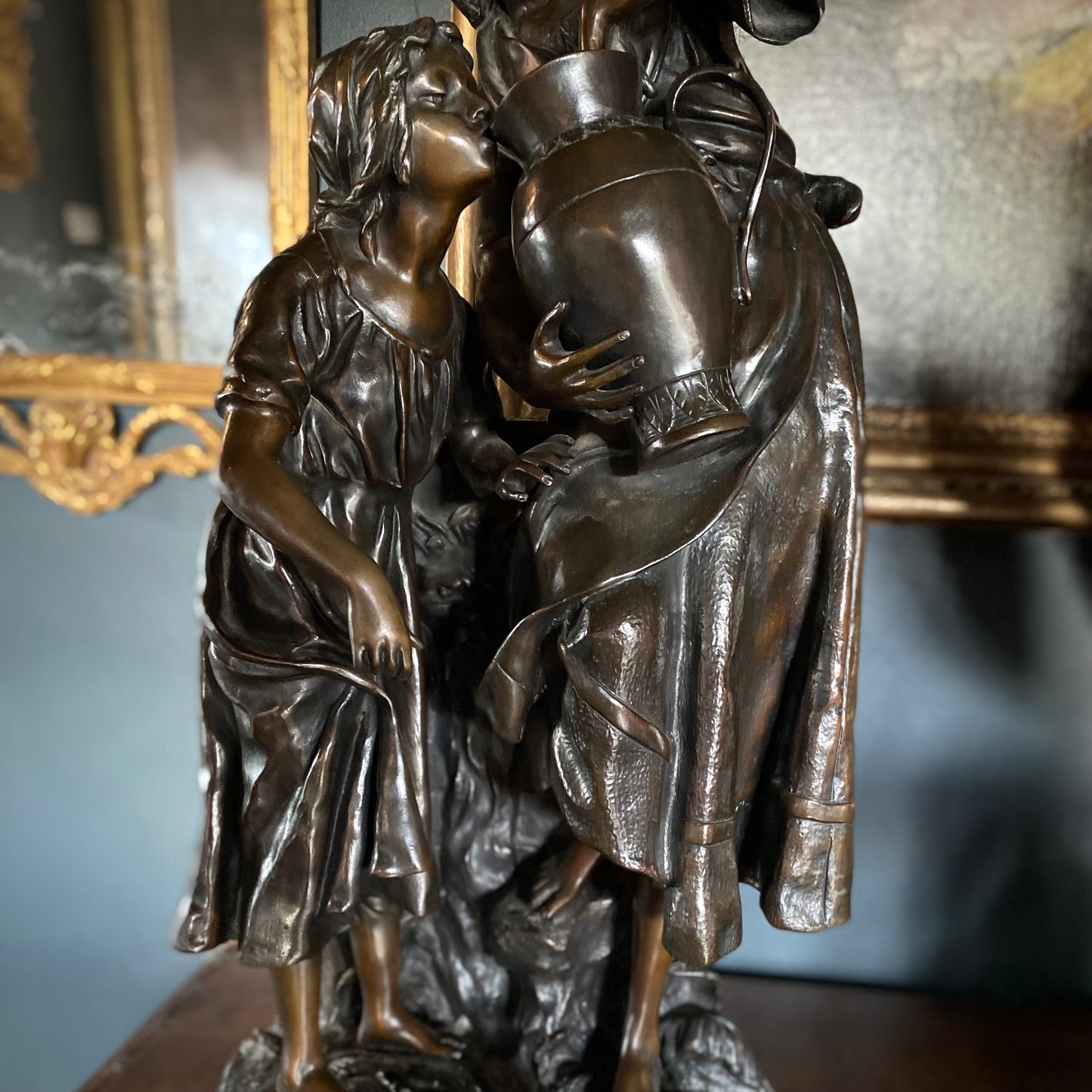 Bronze statue after Emile Carlier