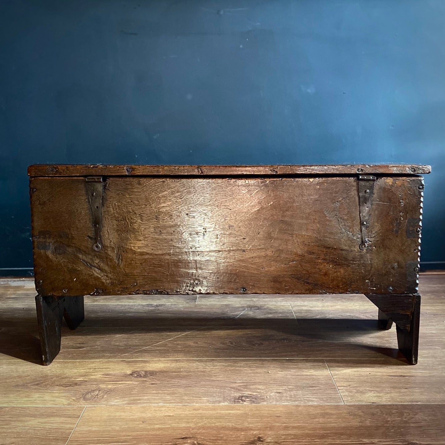 Elizabethan English Oak Coffer C.1560-1580