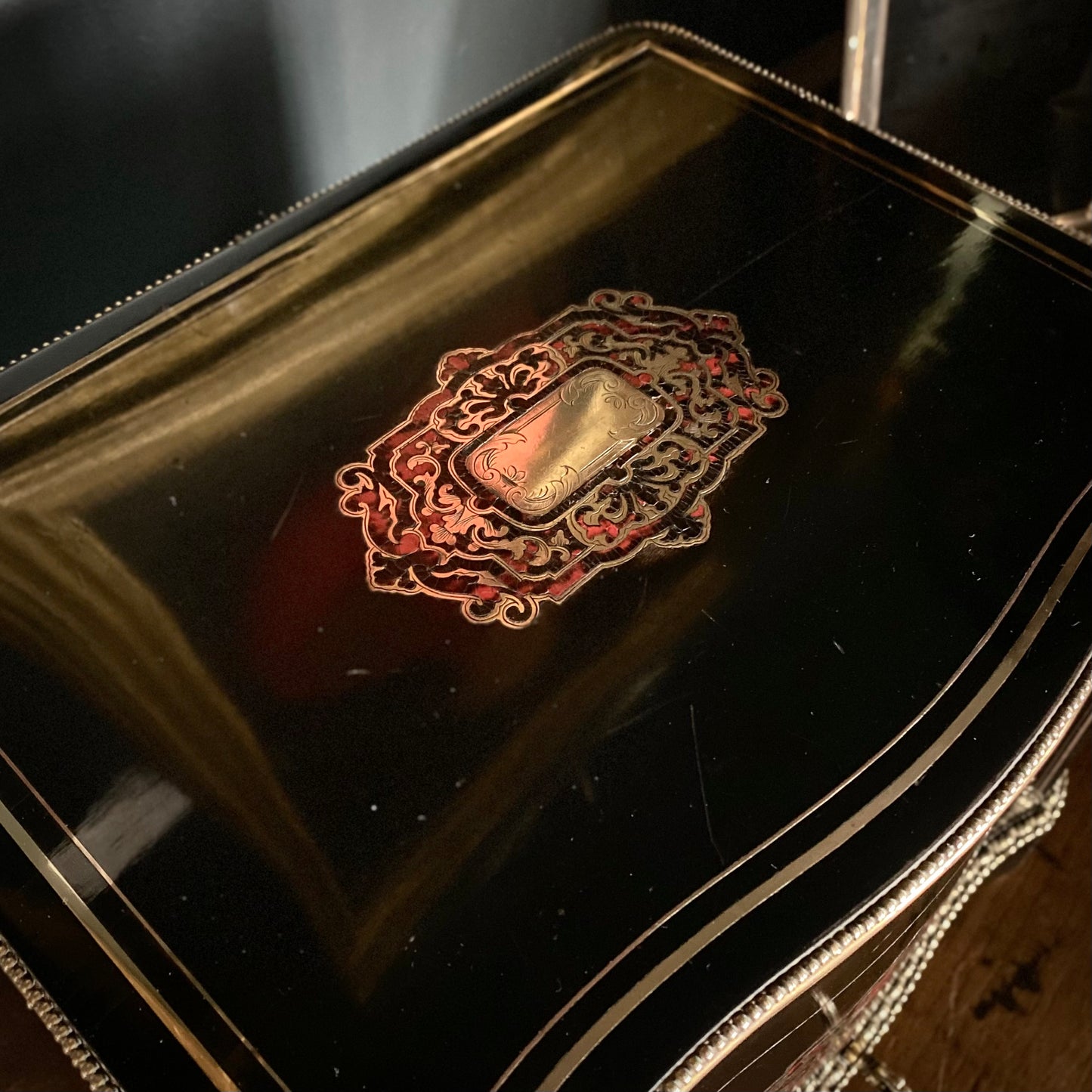 French Ebonised Cave a Liqueur C.1820