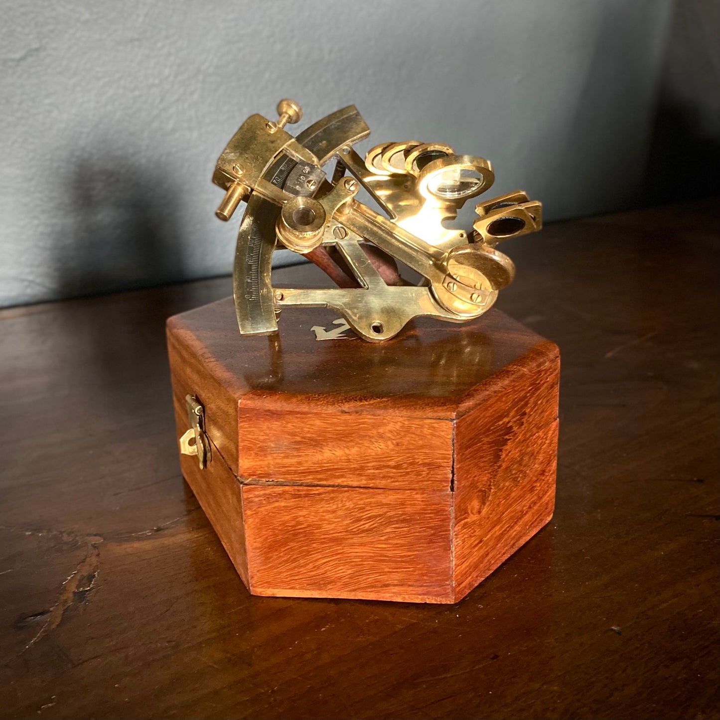 Small Vintage Marine Brass Sextant