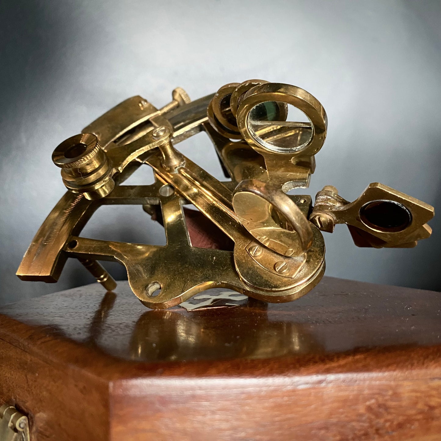 Small Vintage Marine Brass Sextant
