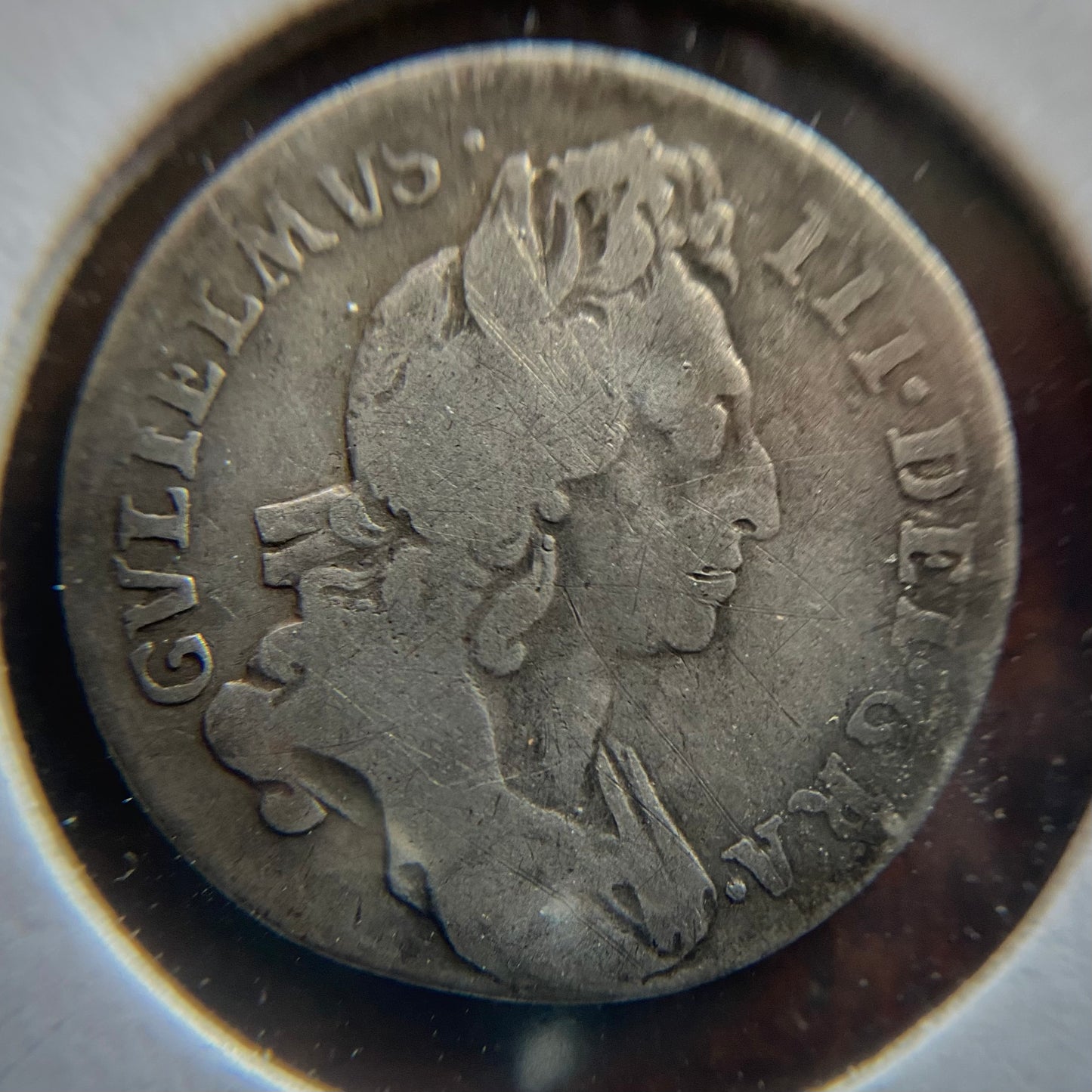 William III Silver Sixpence D.1696