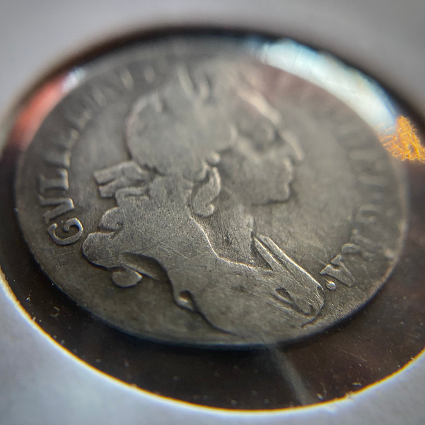 William III Silver Sixpence D.1696