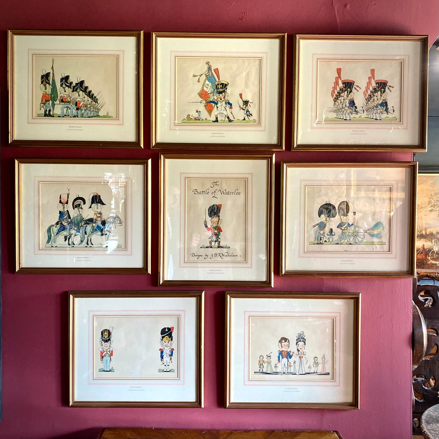 Vintage Caricature Drawings by J.B.R. Nicholson