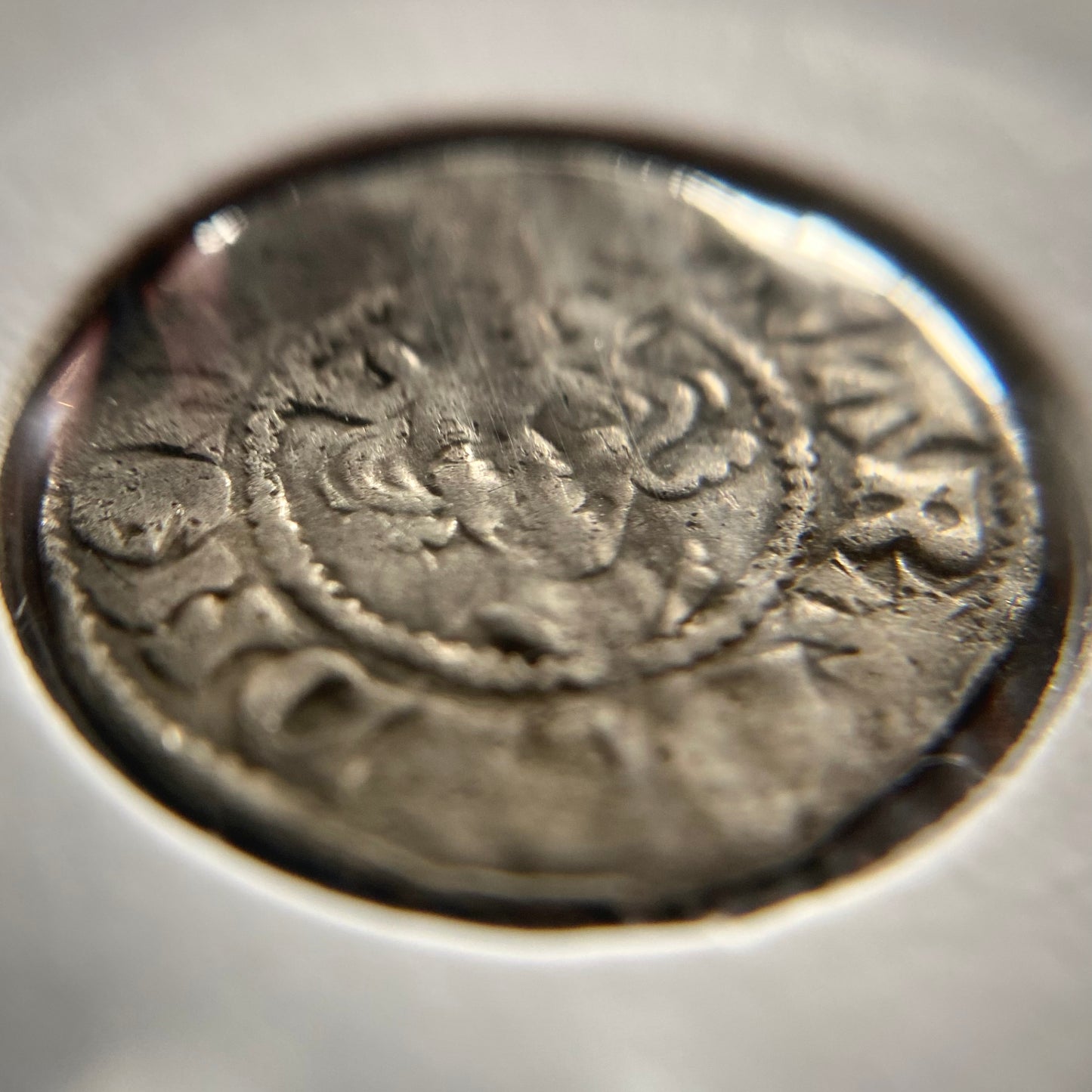 Edward II Silver Long Cross Penny. Durham Mint. C.1307-1327