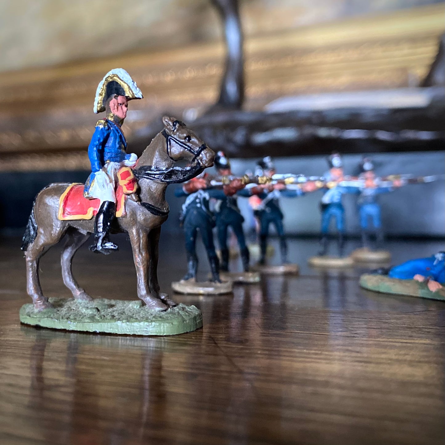 Painted Lead Napoleonic Riflemen and Soldiers C.1950