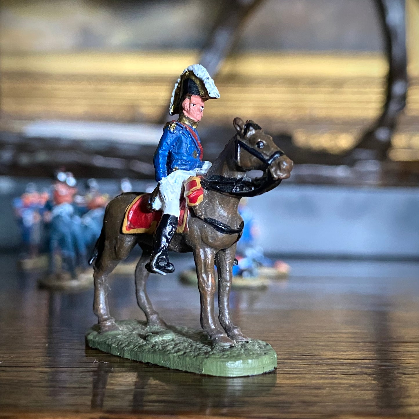Painted Lead Napoleonic Riflemen and Soldiers C.1950