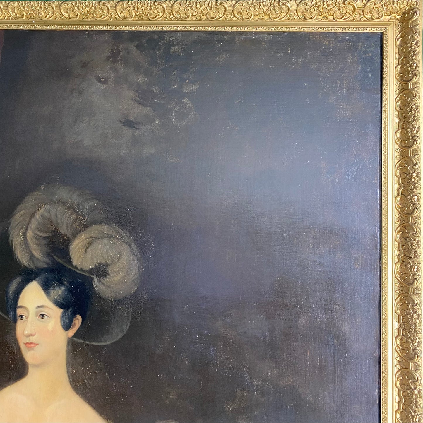 Pair of Oil on Canvas Portraits of the Chandos-Pole Family C.1825-1830