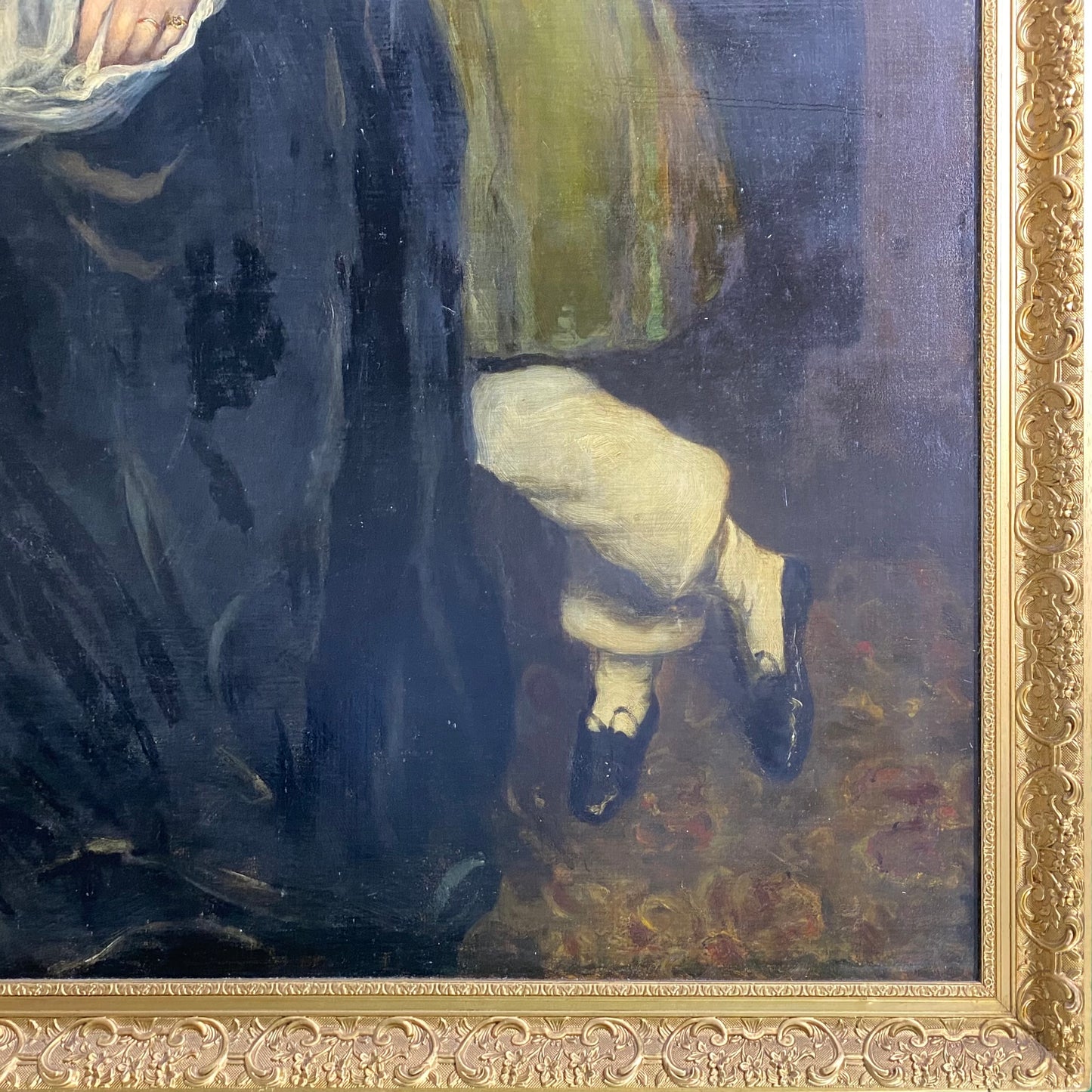 Pair of Oil on Canvas Portraits of the Chandos-Pole Family C.1825-1830