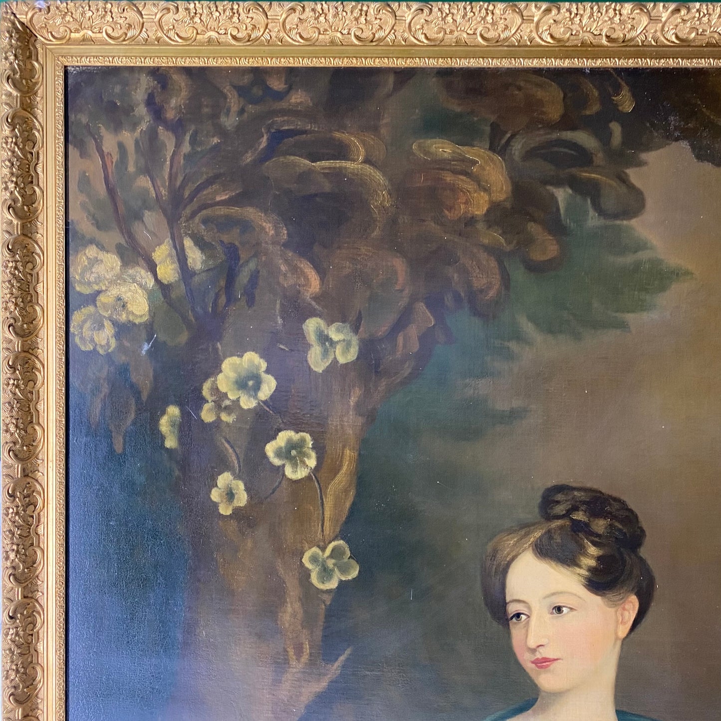 Pair of Oil on Canvas Portraits of the Chandos-Pole Family C.1825-1830