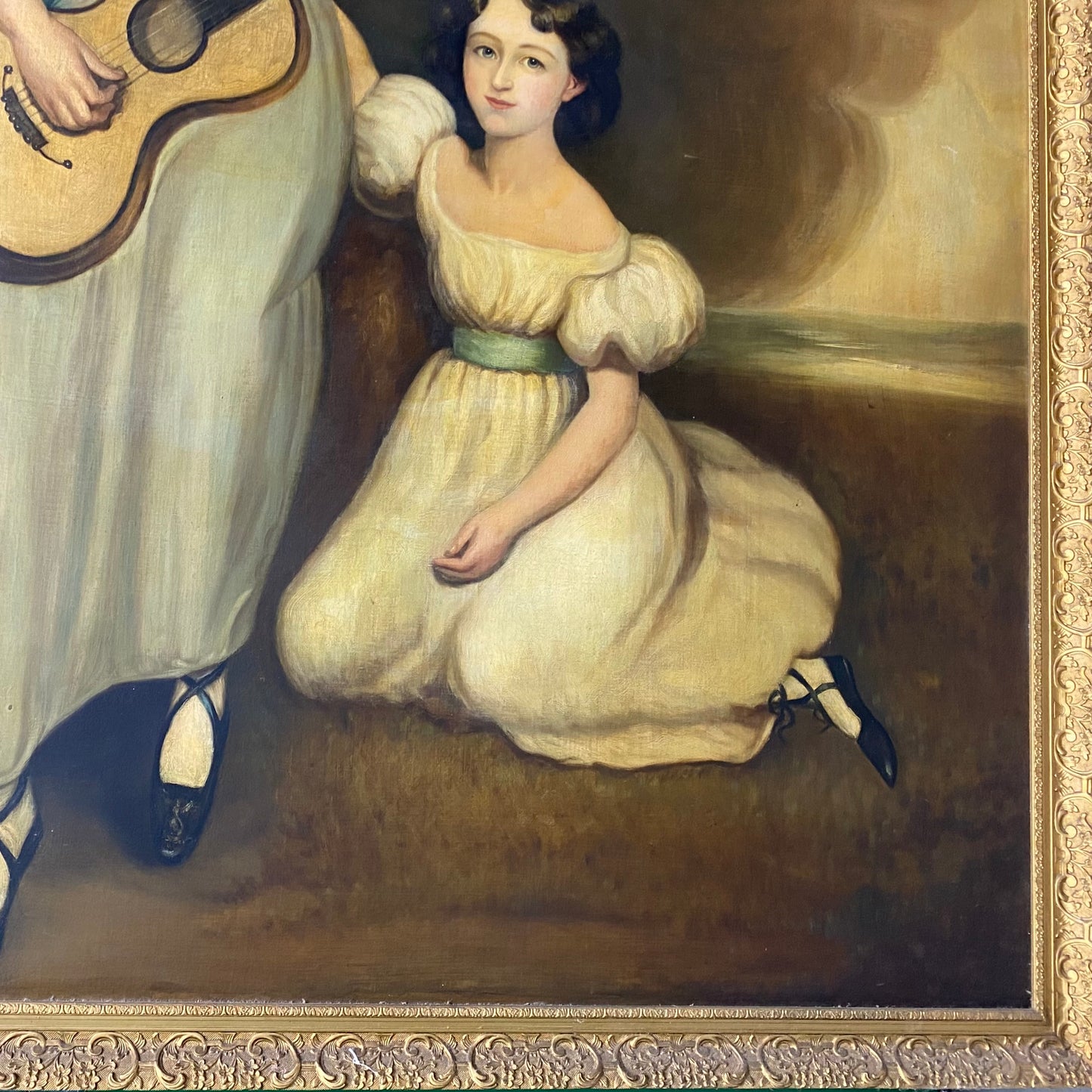 Pair of Oil on Canvas Portraits of the Chandos-Pole Family C.1825-1830