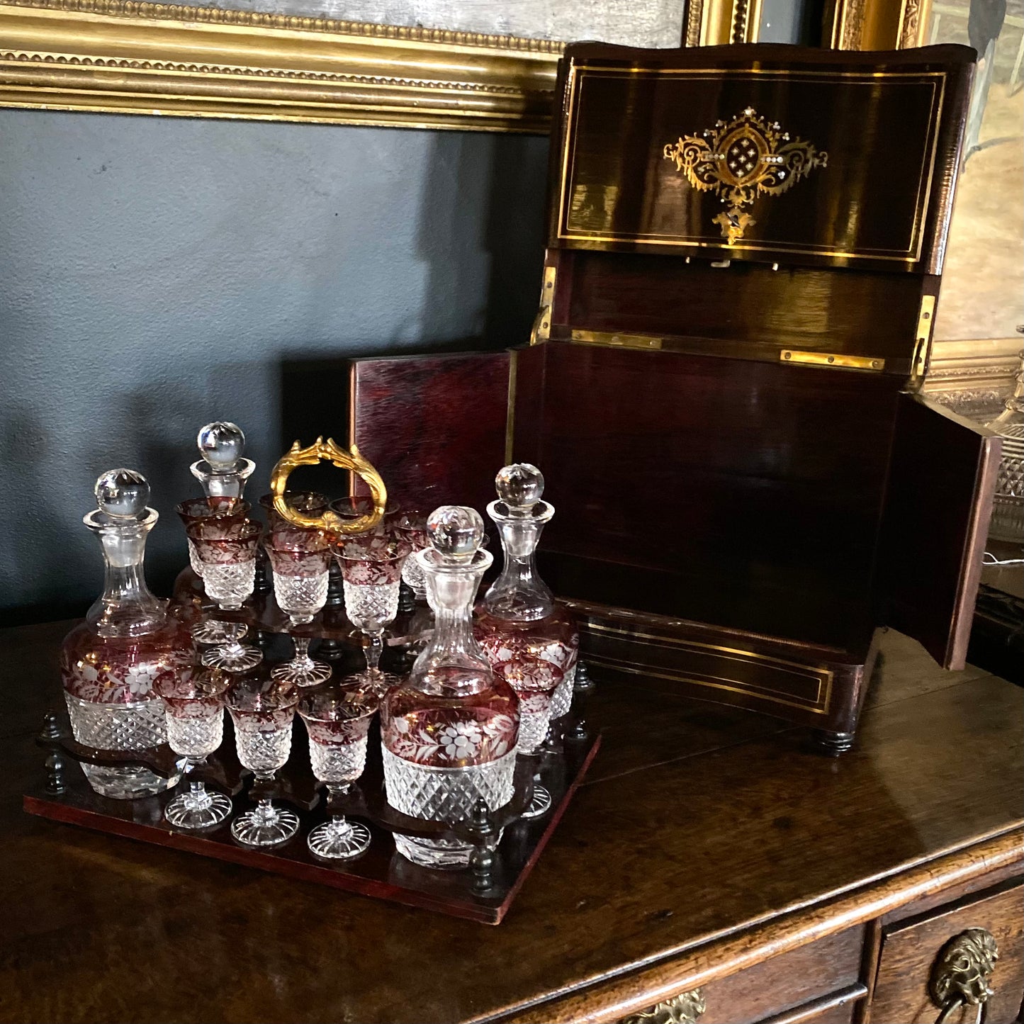 French Late Napoleonic Cave à Liqueur C.1840
