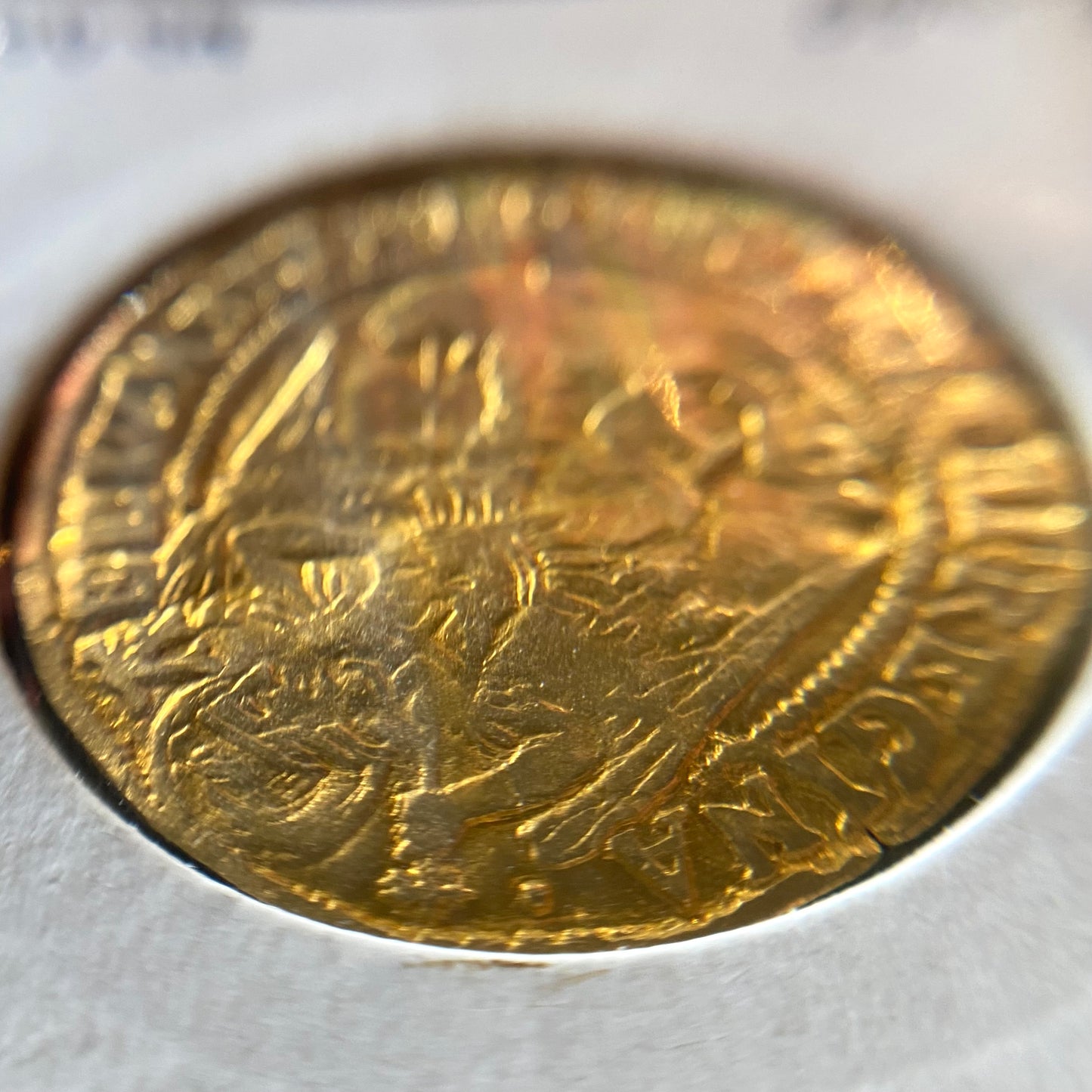 Elizabeth I Gold Angel, Sixth Issue D.1582-1583