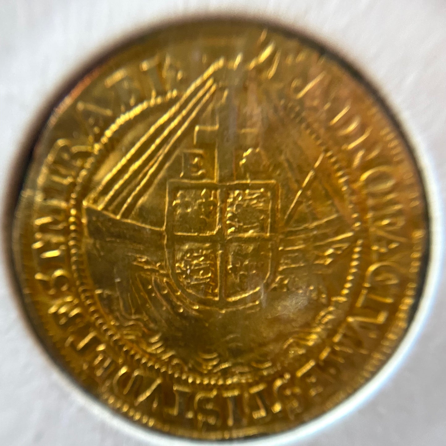 Elizabeth I Gold Angel, Sixth Issue D.1582-1583