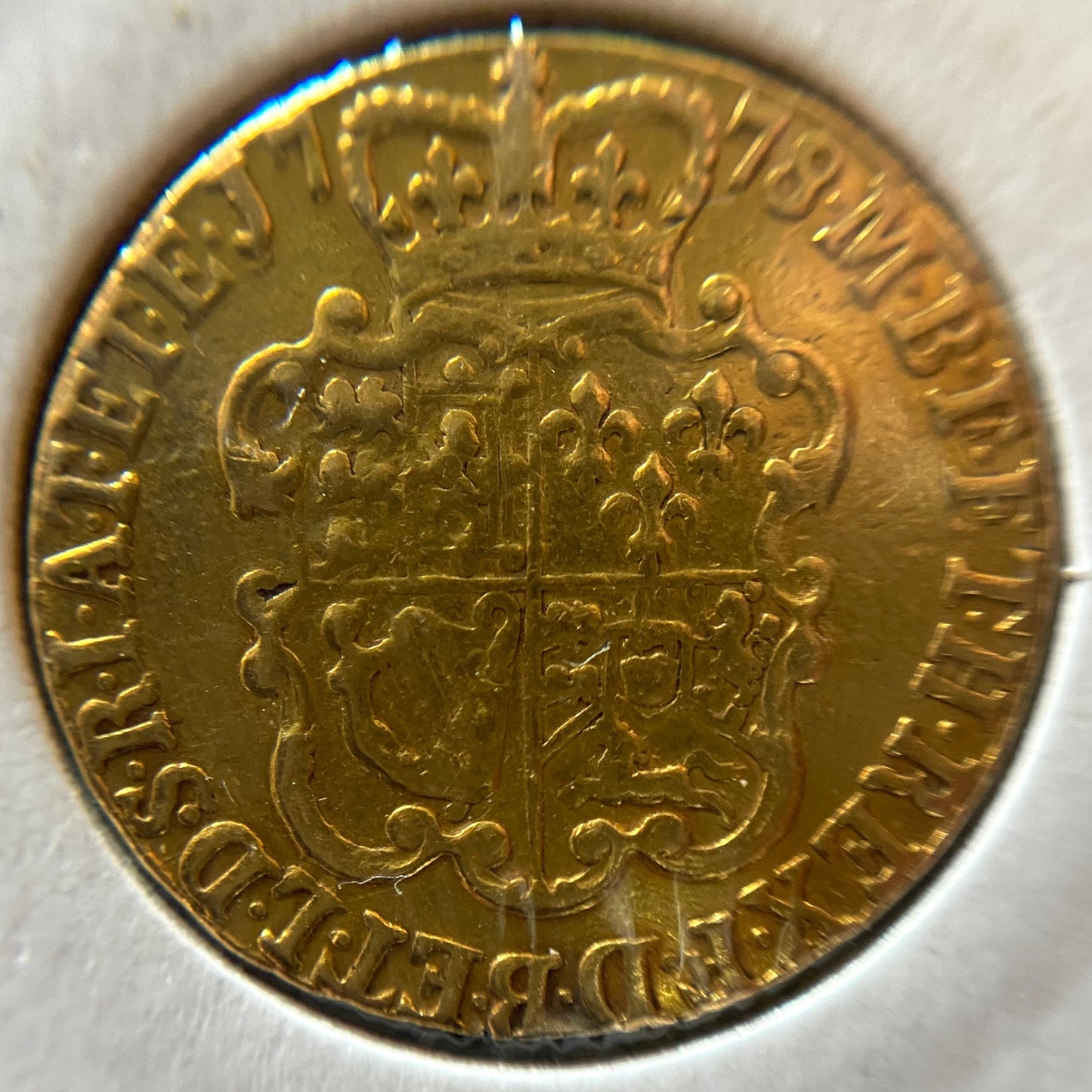 George III Gold Guinea D.1778