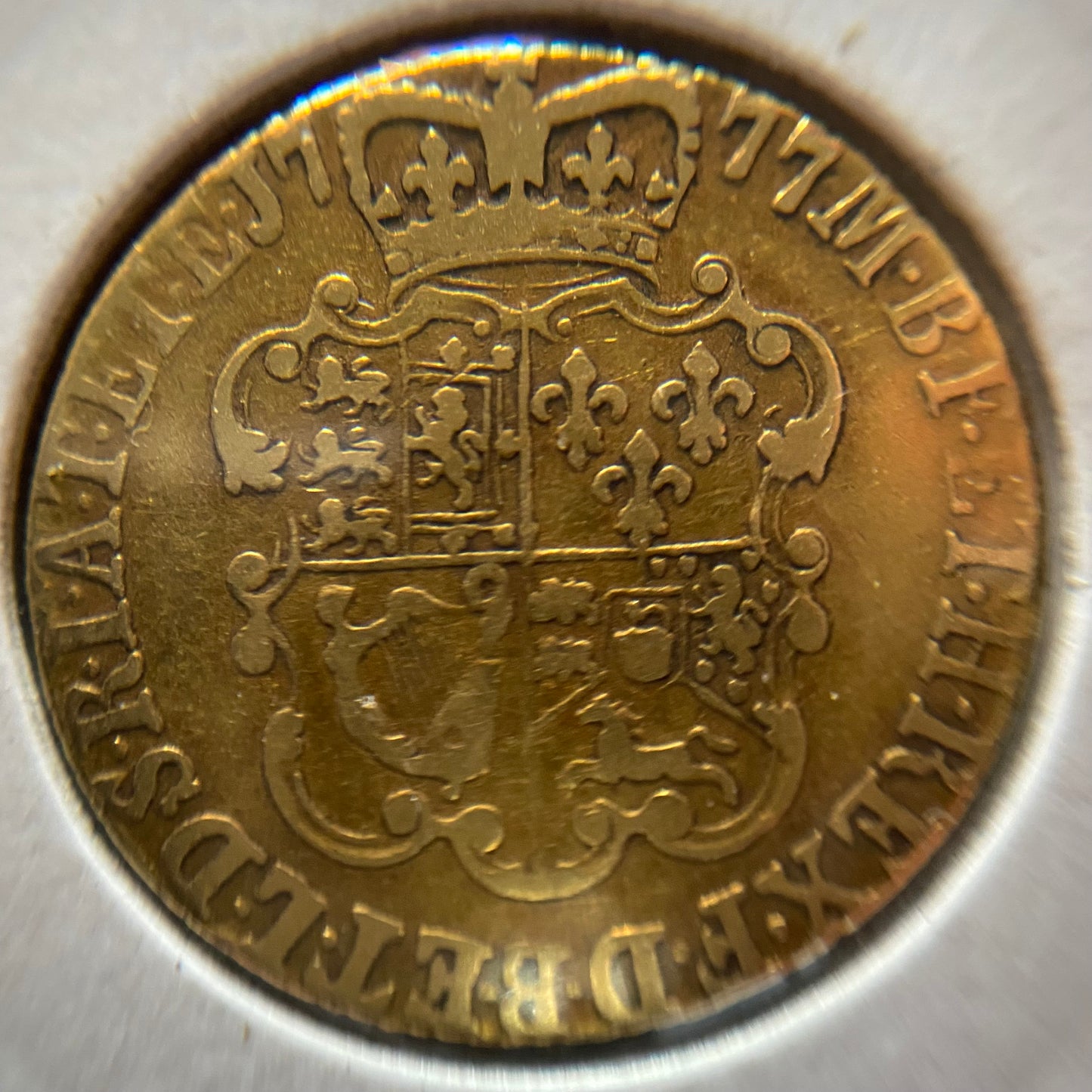 George III Gold Guinea D.1777