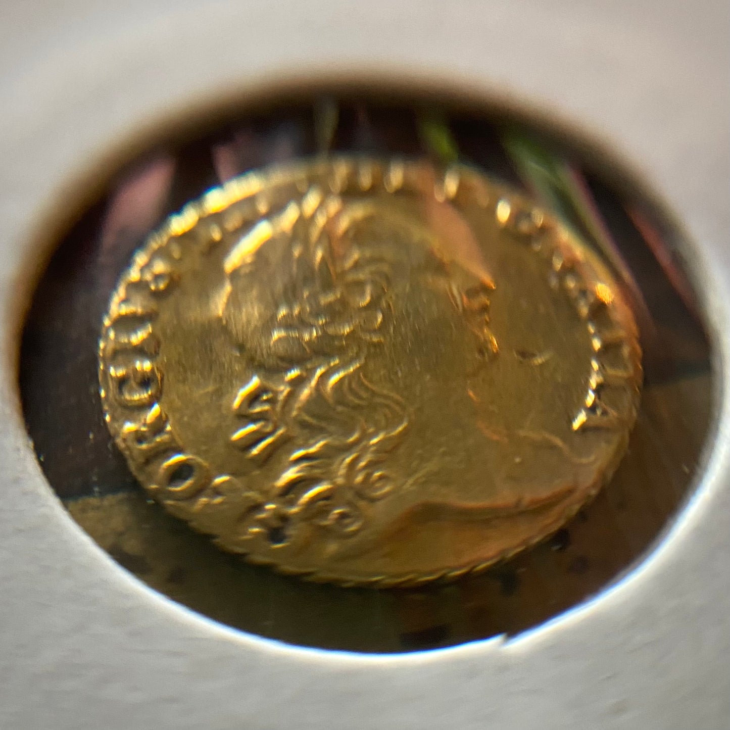 George III Gold Qtr Guinea D.1762