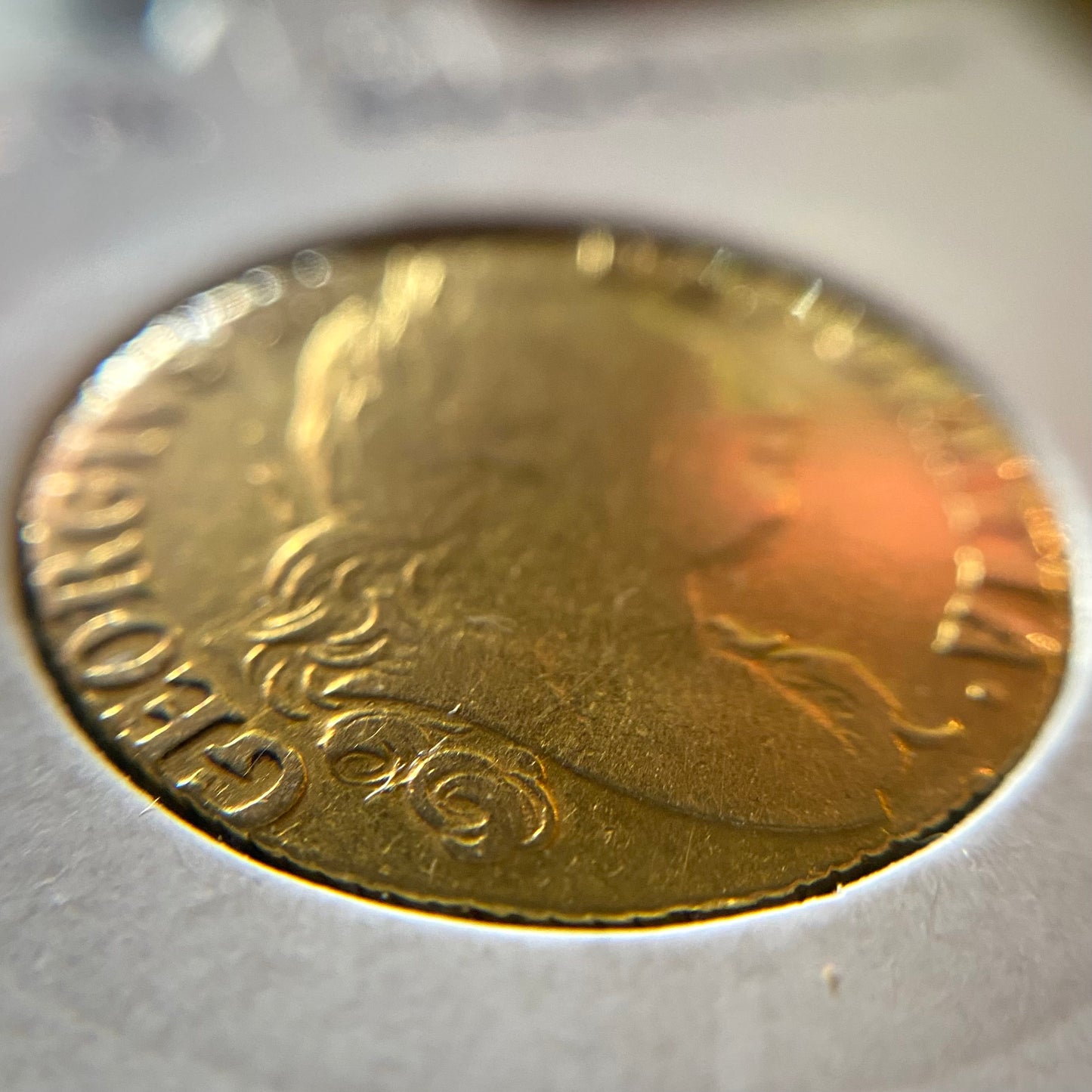George III Gold Guinea D.1786