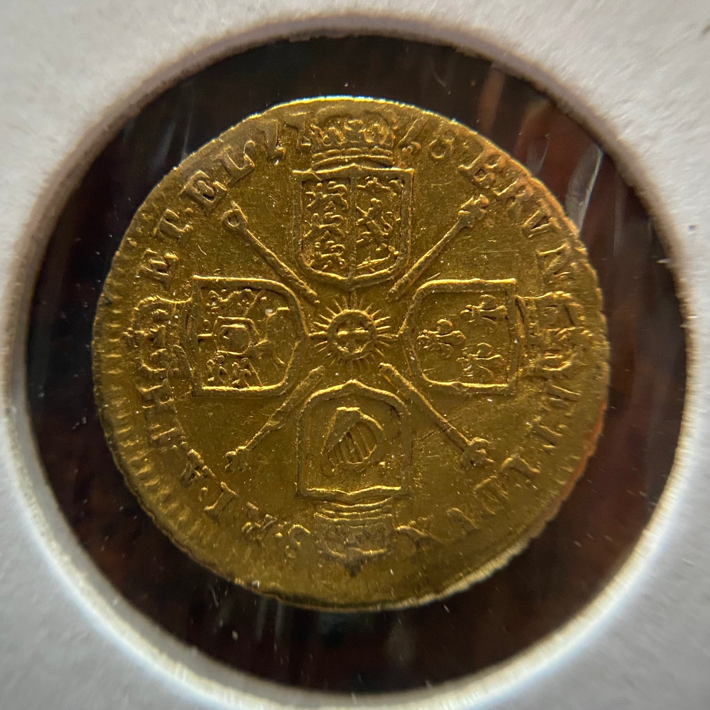 George I Gold Qtr Guinea D.1718