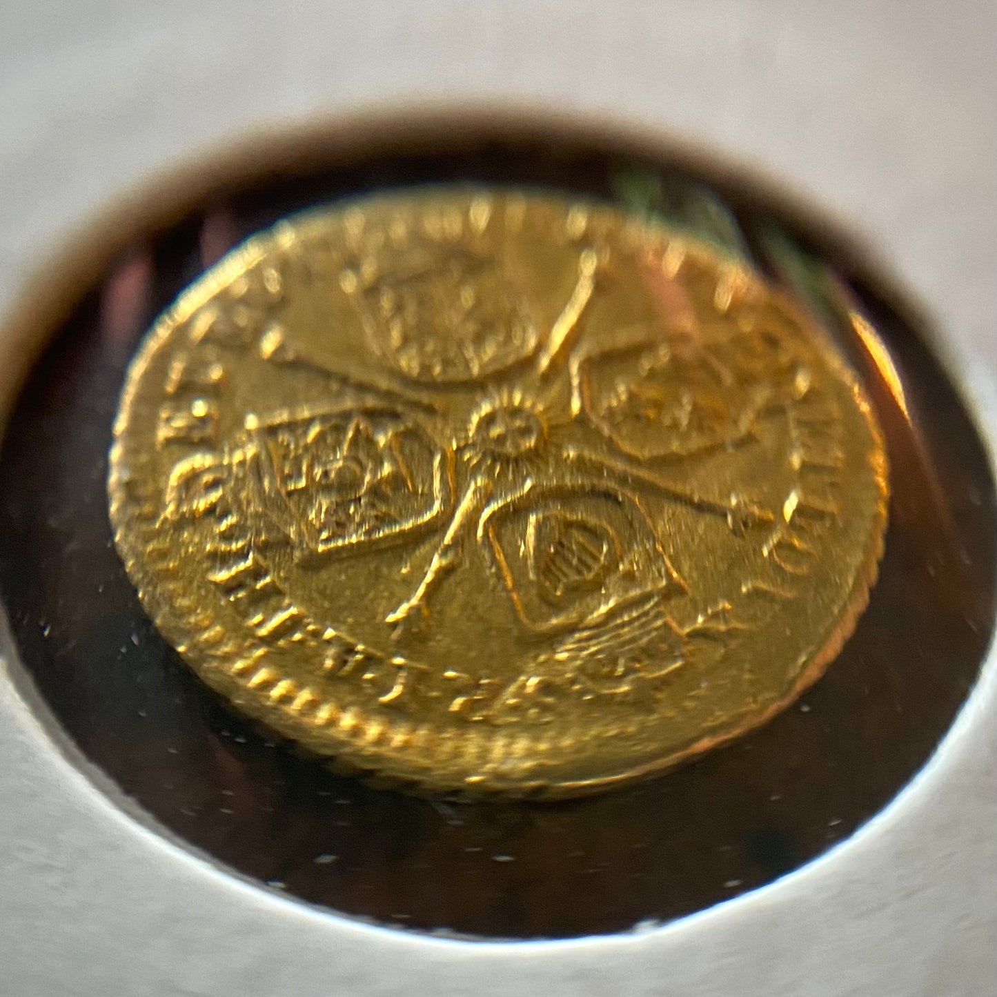 George I Gold Qtr Guinea D.1718