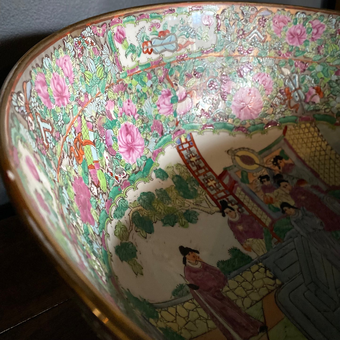 Imperial Chinese Famille Rose Punch Bowl C.1730-1740