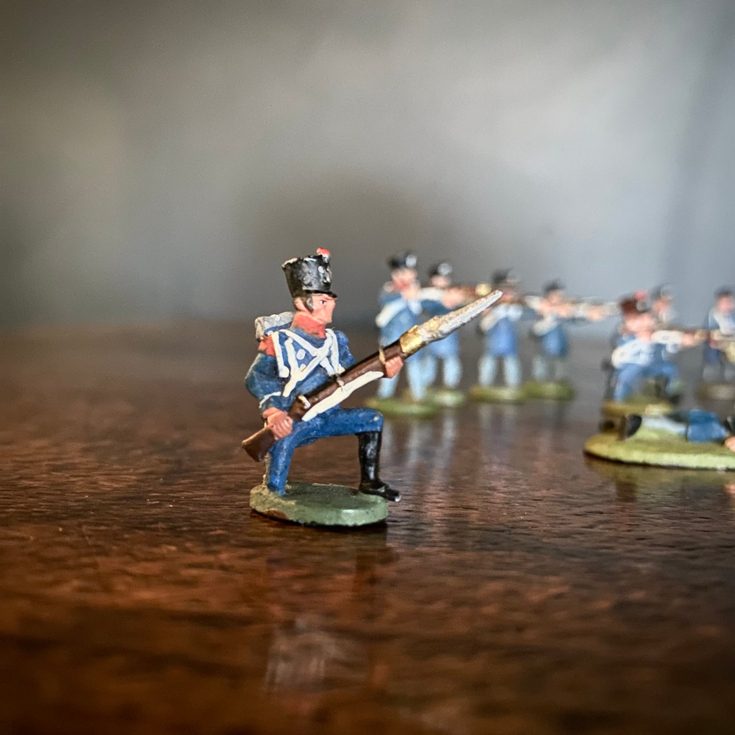 Lead Napoleonic Grenadier Company Soldiers (Period 1800-1810) Painted C.1950