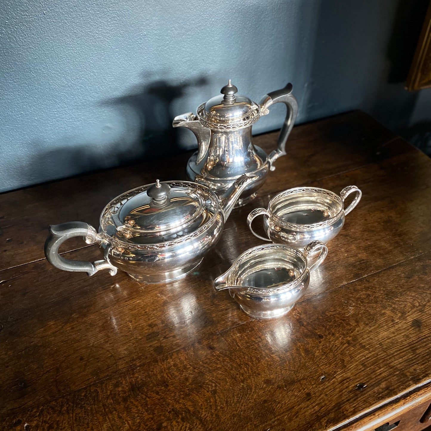 Edwardian Sterling Silver Tea Set D.1902