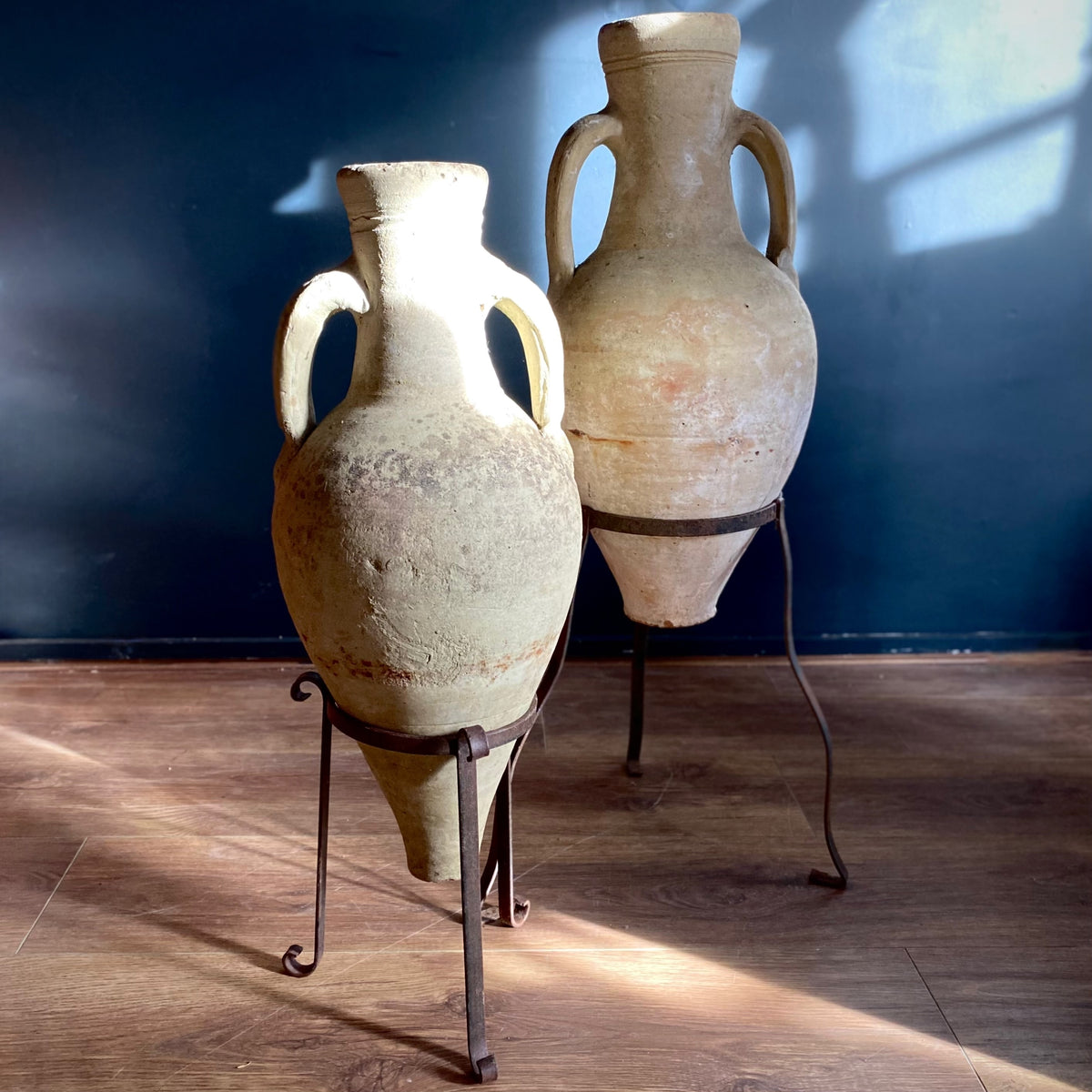 Antique Clay Amphoras After. Greek/Roman C.18th Century