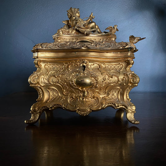 Ornate French Ormolu Gilt Box