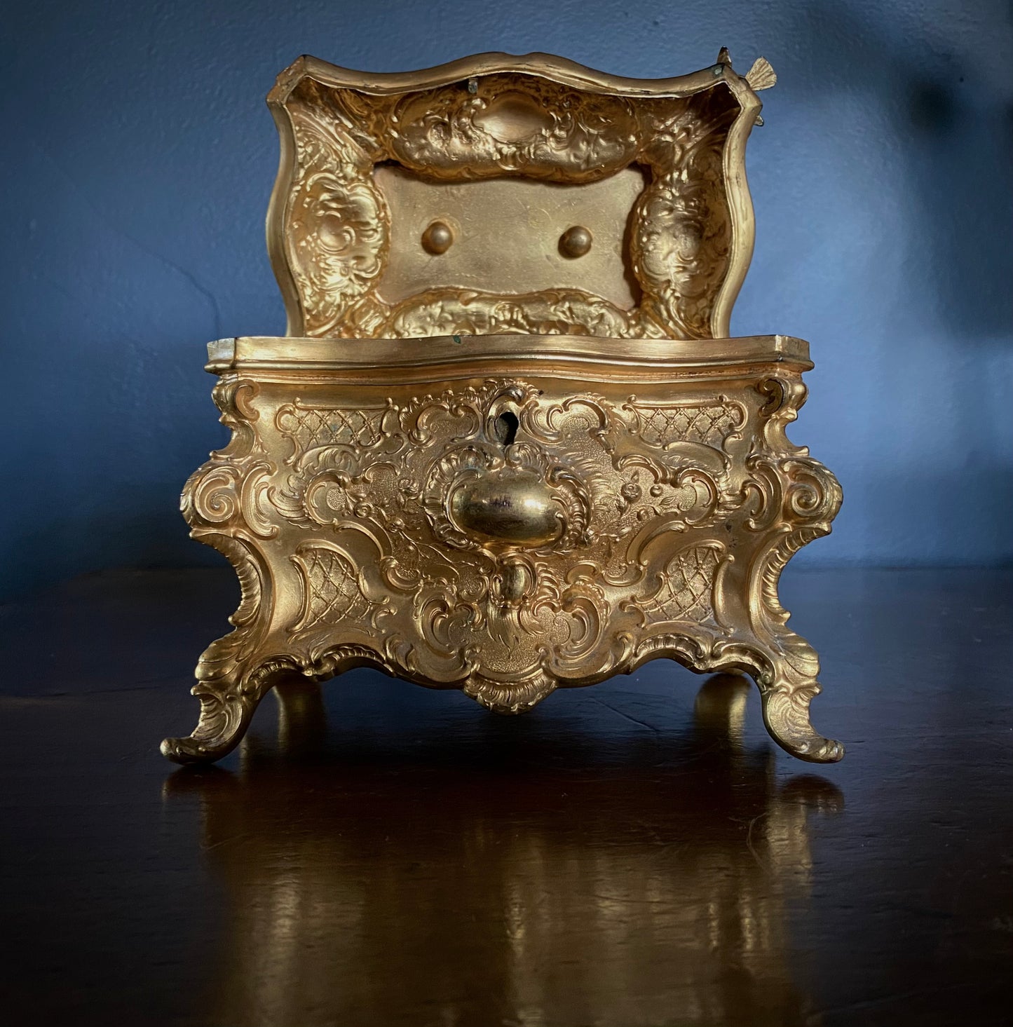 Ornate French Ormolu Gilt Box