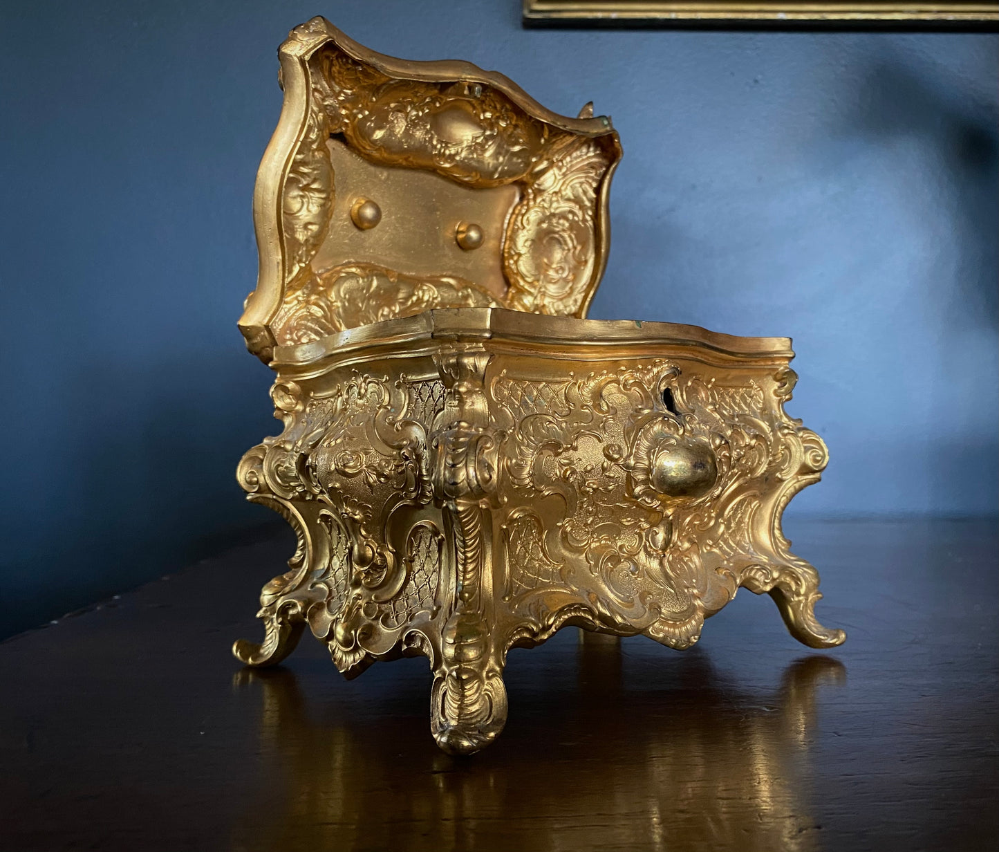 Ornate French Ormolu Gilt Box