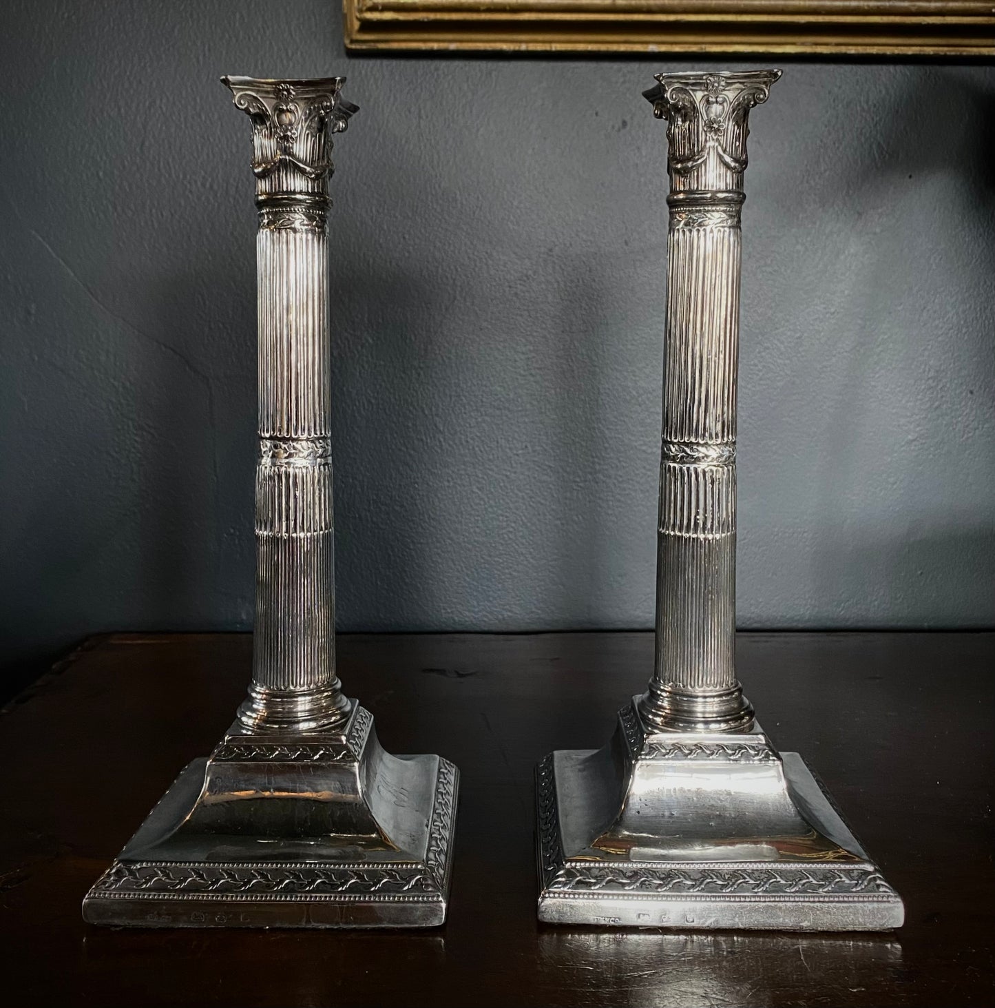 George III Sterling Silver Candlesticks