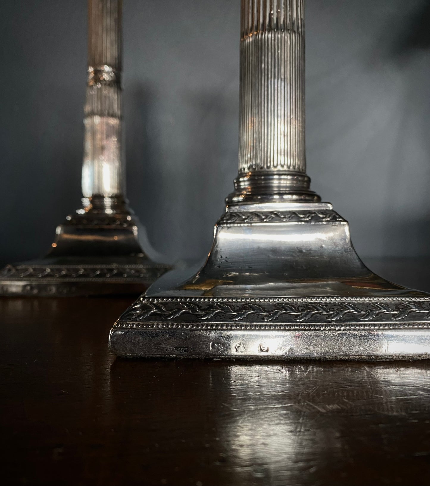 George III Sterling Silver Candlesticks