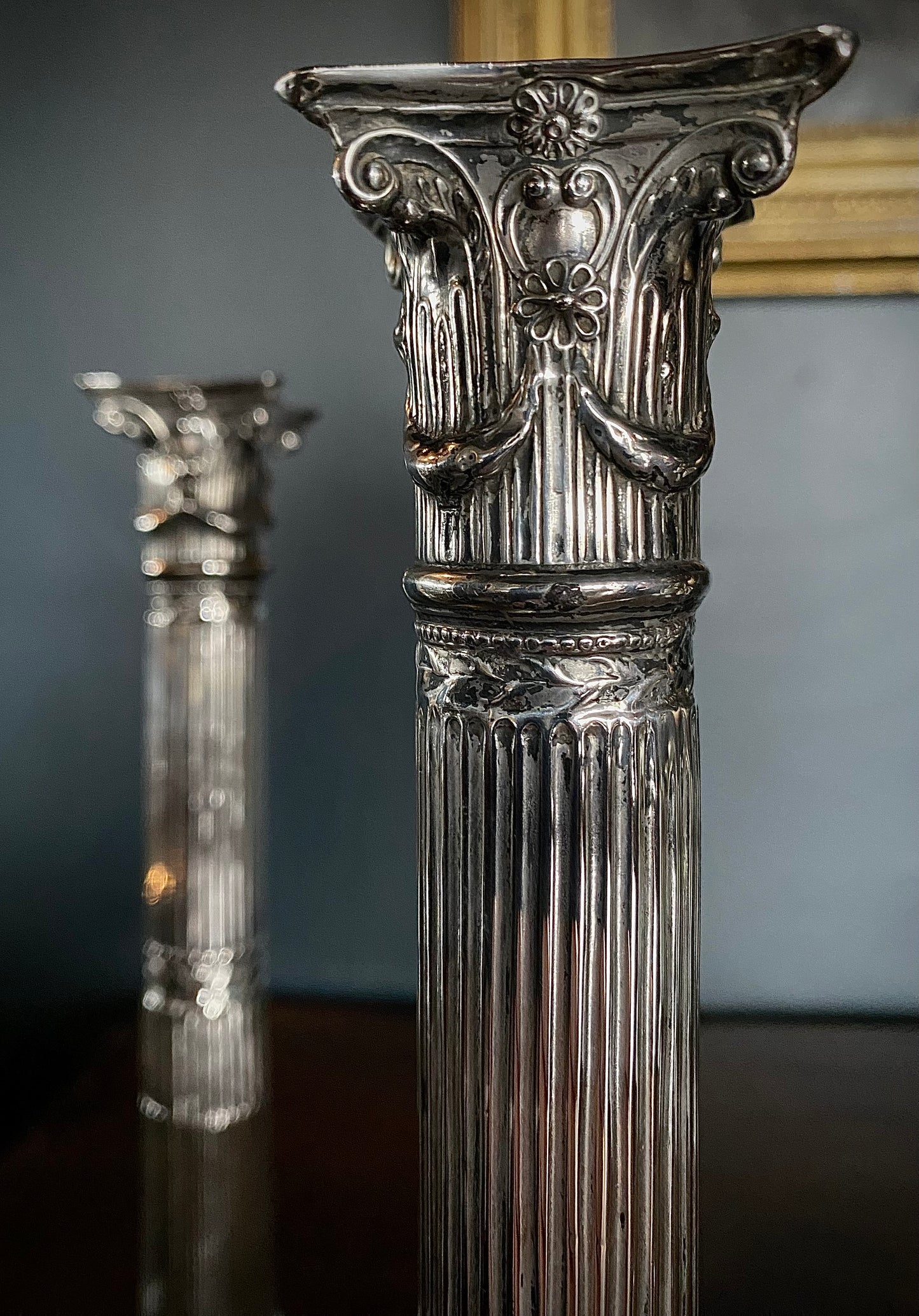 George III Sterling Silver Candlesticks