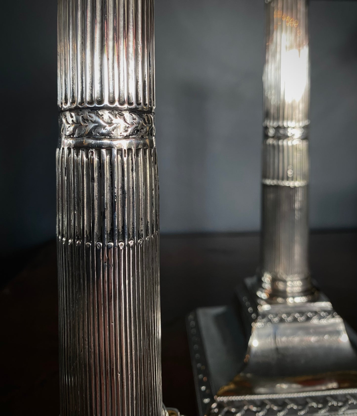 George III Sterling Silver Candlesticks