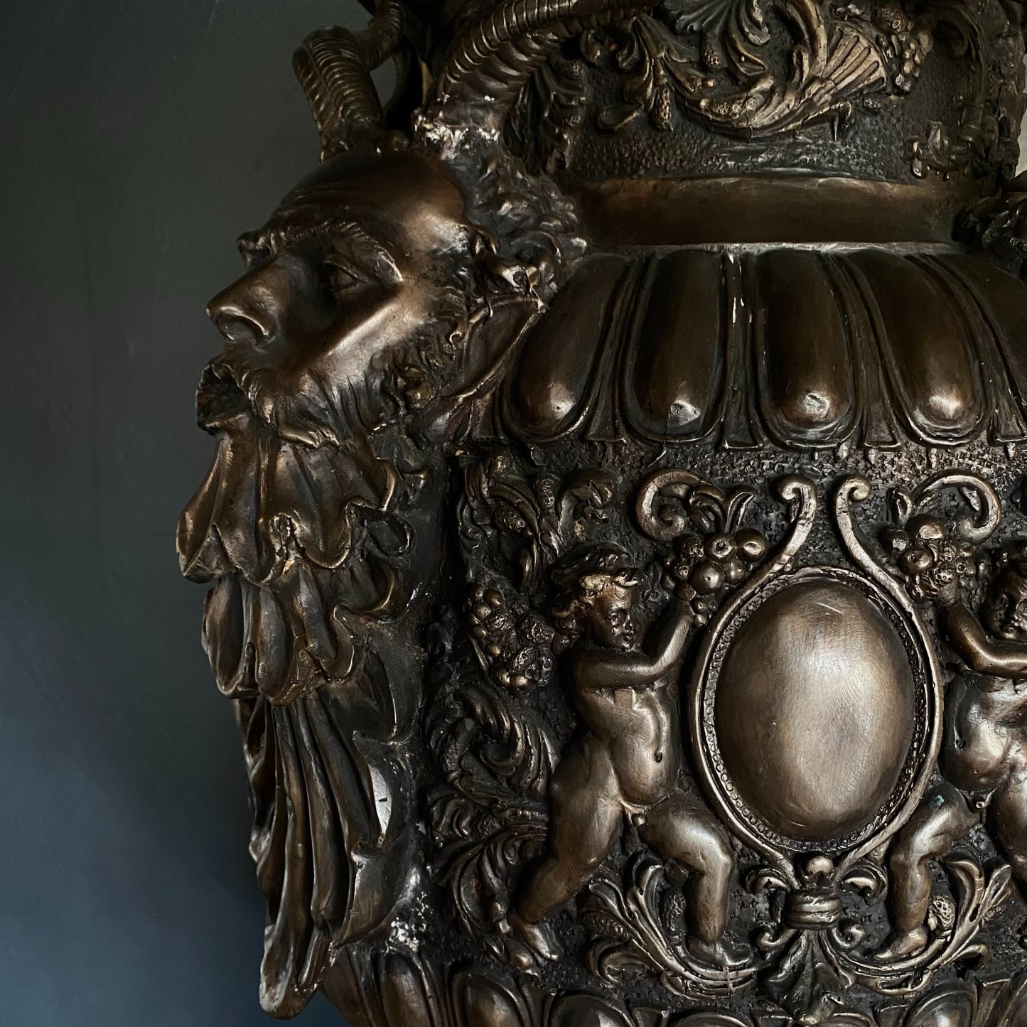 Bronze 'Bacchus' Cast Urn