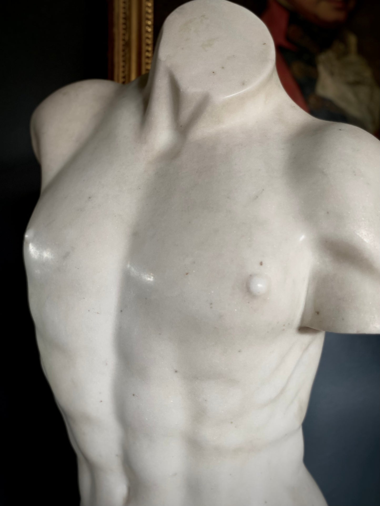 Marble Torso sculpture of “Apollo”