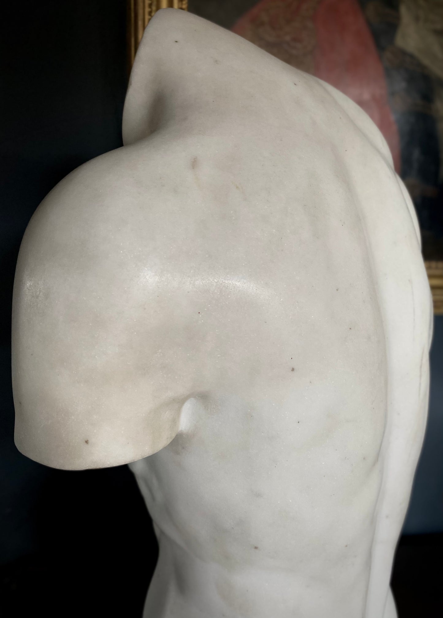 Marble Torso sculpture of “Apollo”