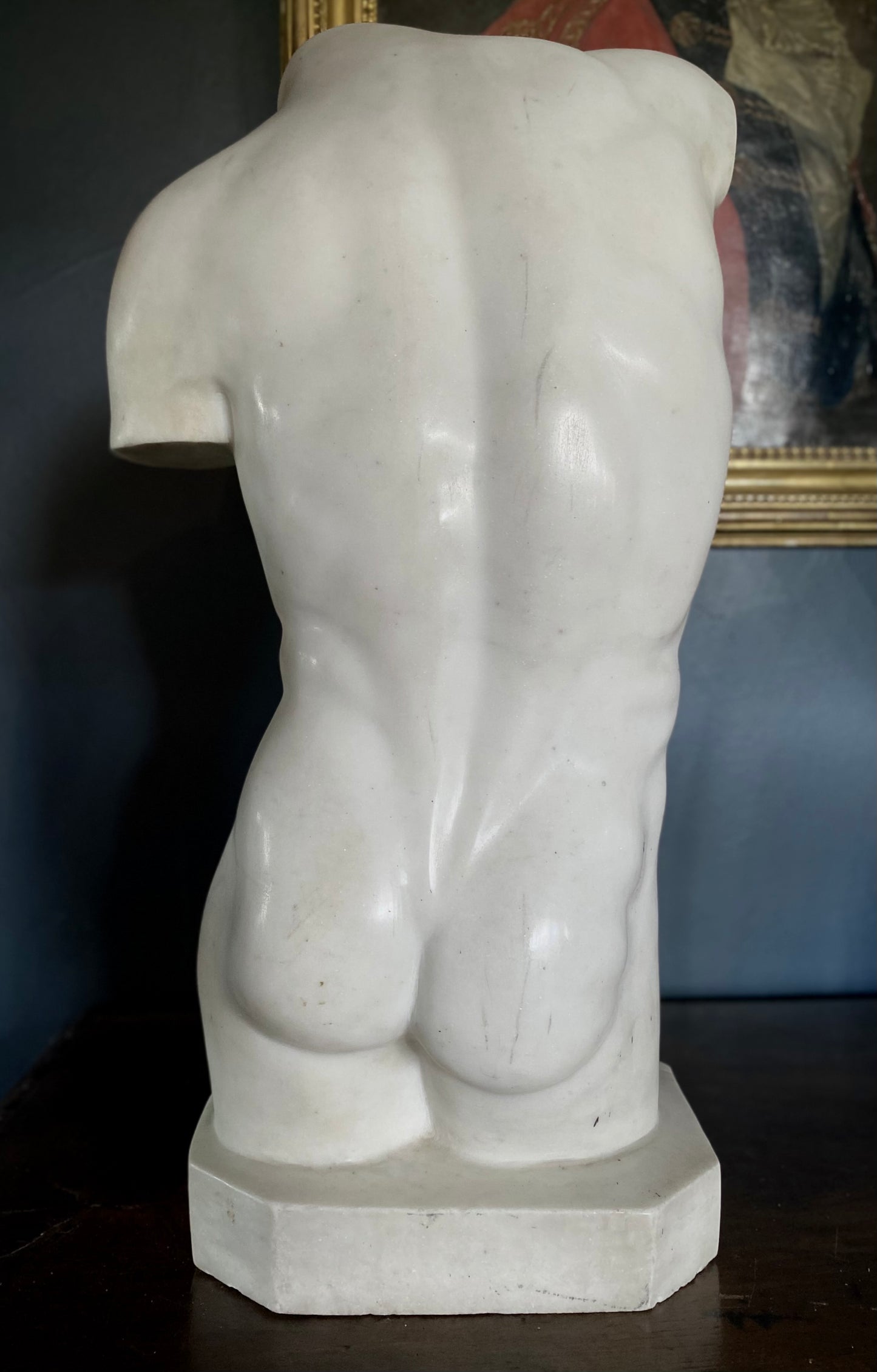 Marble Torso sculpture of “Apollo”