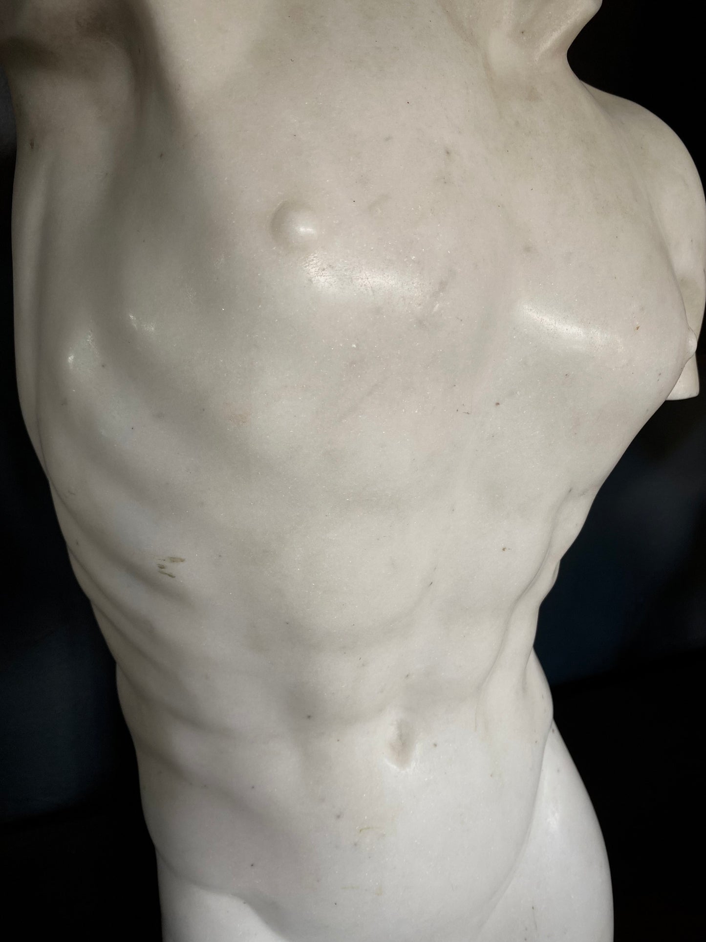 Marble Torso sculpture of “Apollo”