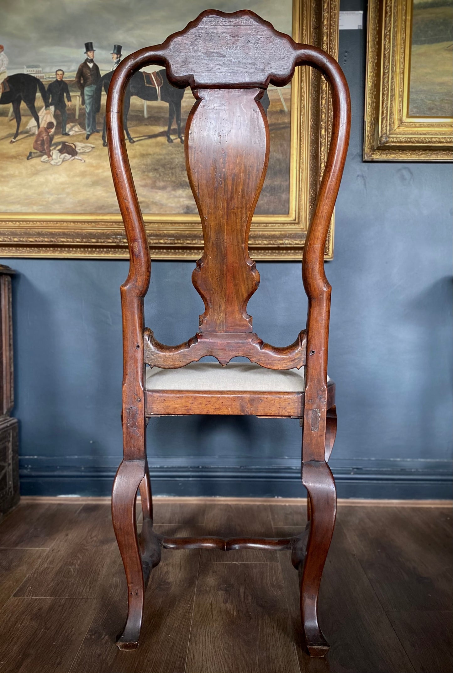 Pair of Dutch Marquetry Chairs