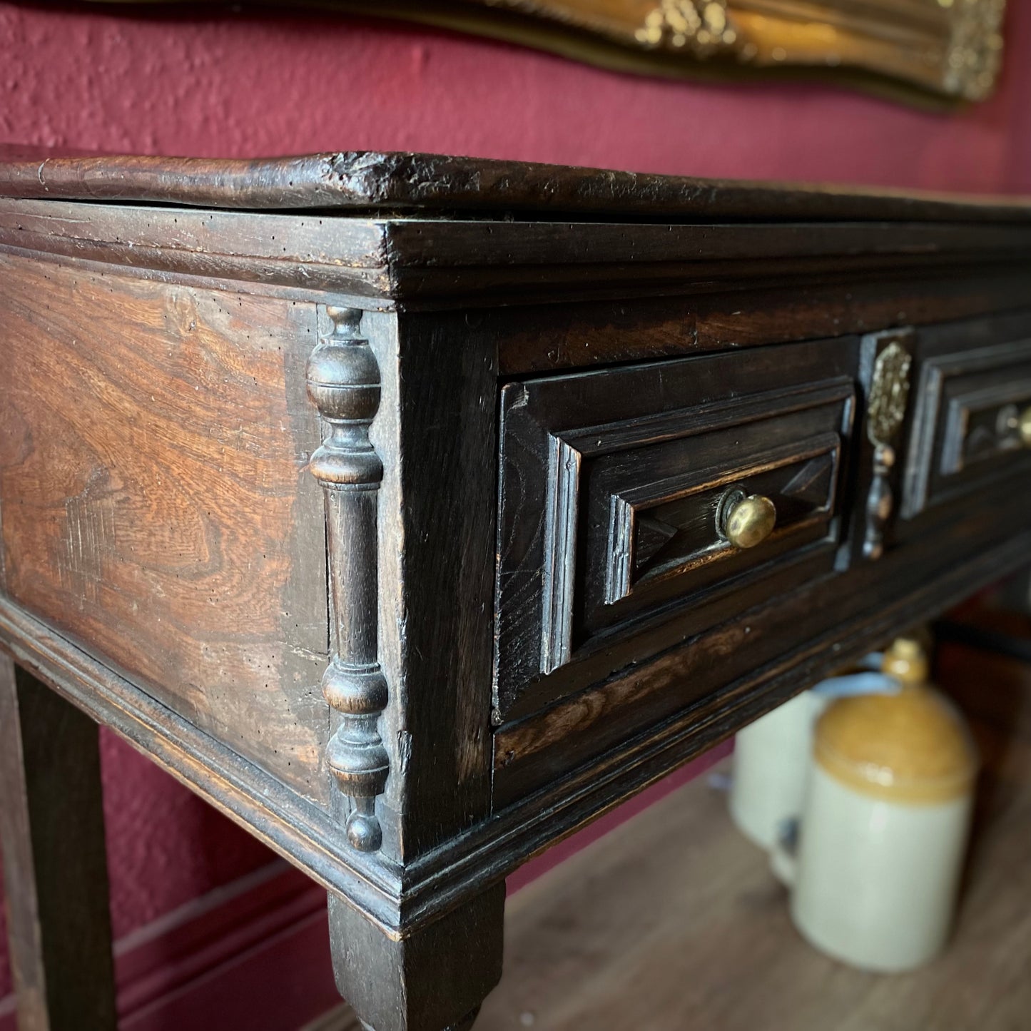 English Oak Dresser Base