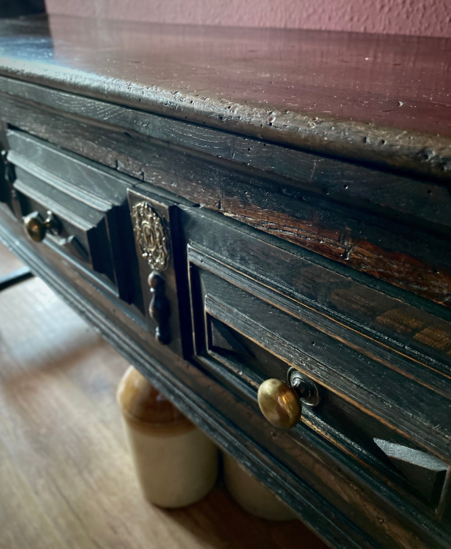 English Oak Dresser Base